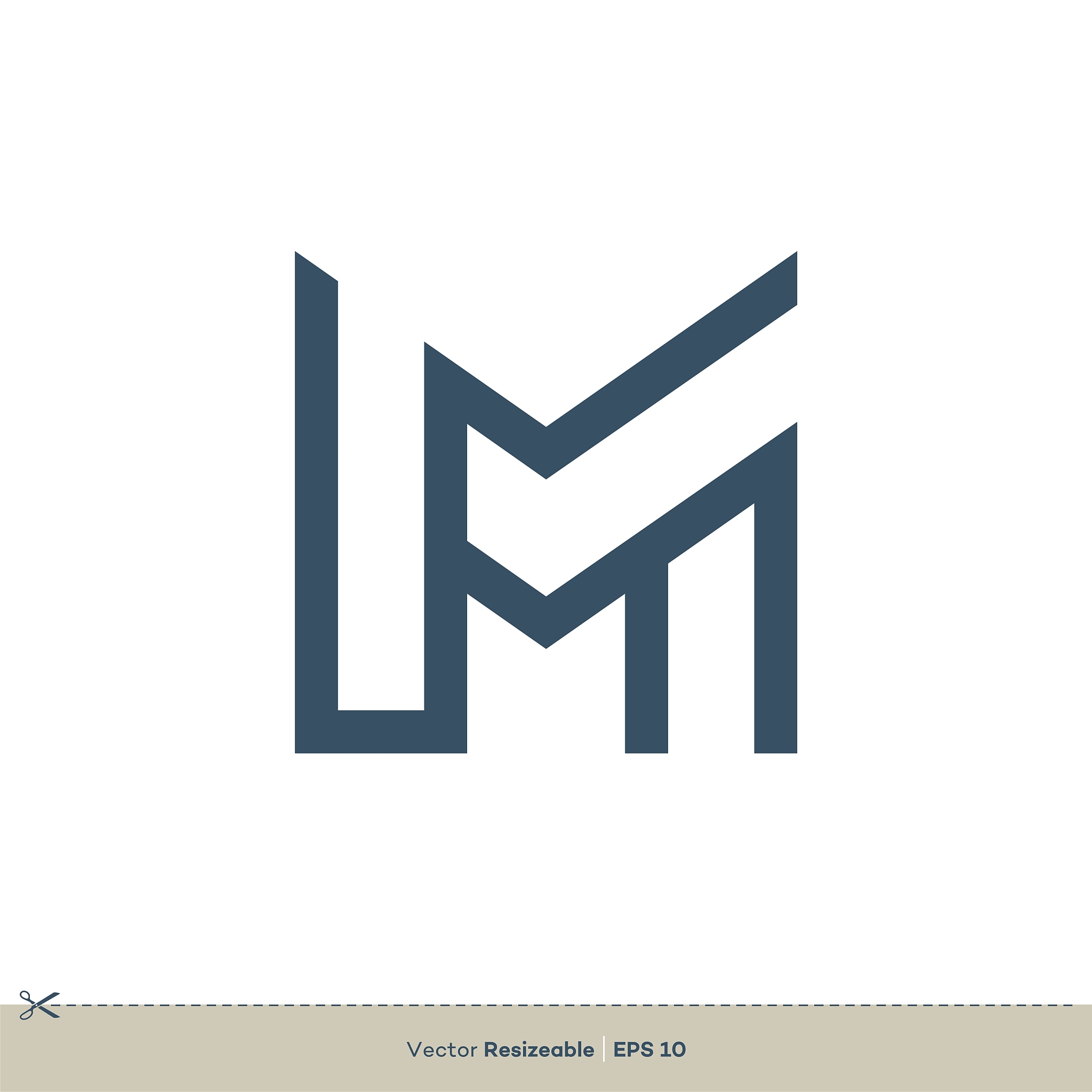 m letter logo template illustration design. vector eps 10.