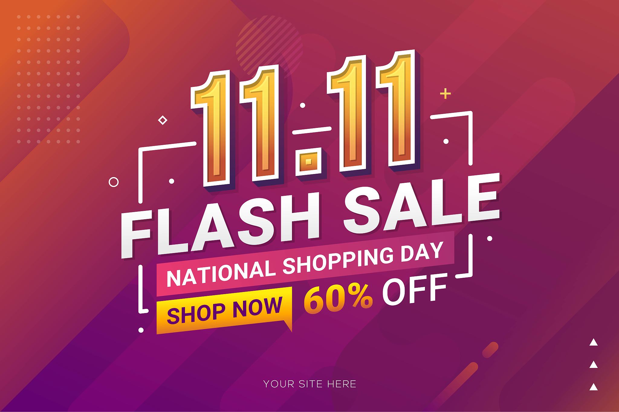 flash sale discount banner for shopping day background for busin