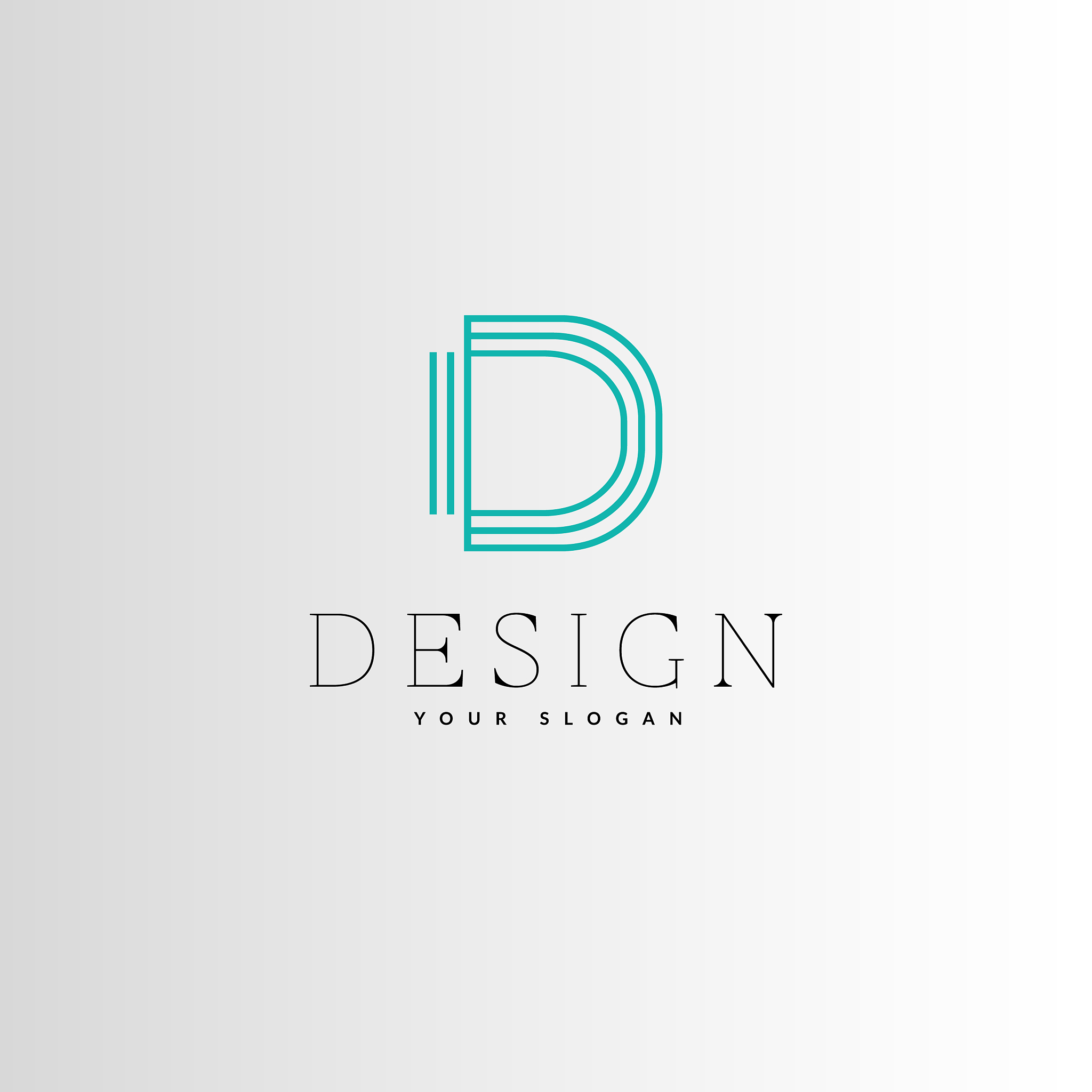 logo design monogram symbol d letter symbol