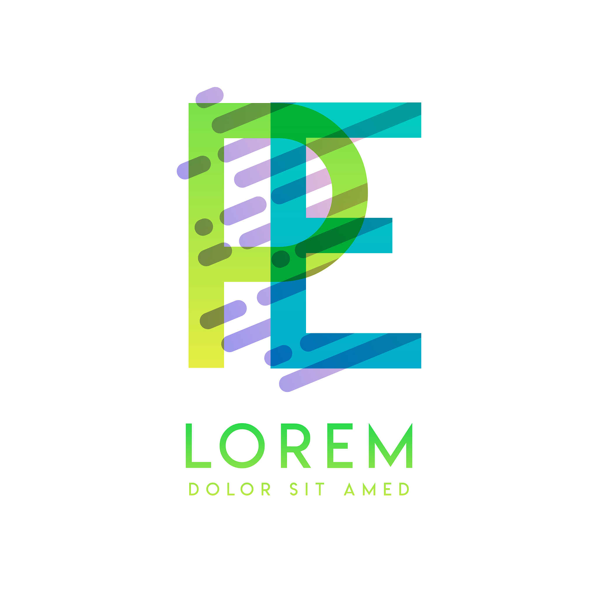 pe logo with theme galaxy speed and style