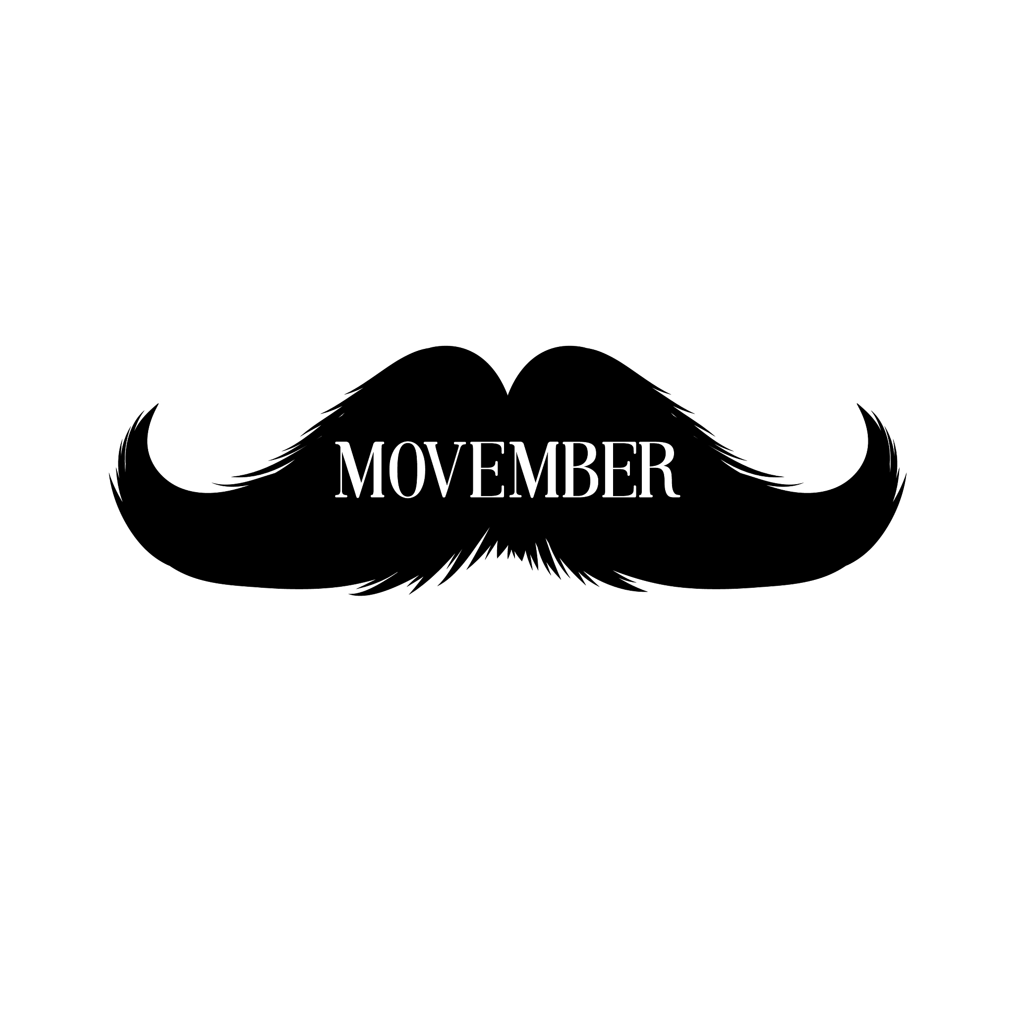 moustaches movember clipart black isolated