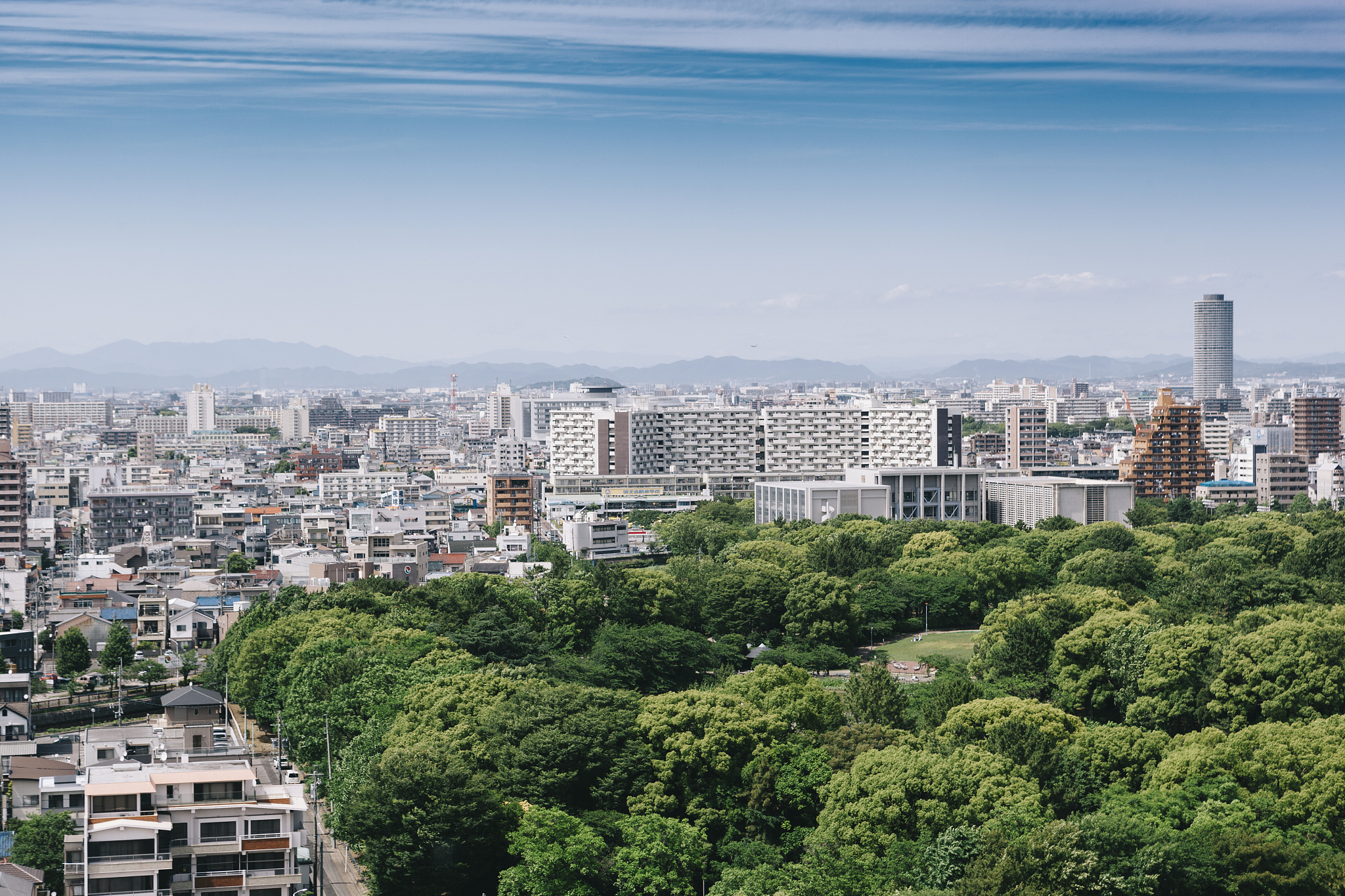 nagoya skyline, japan