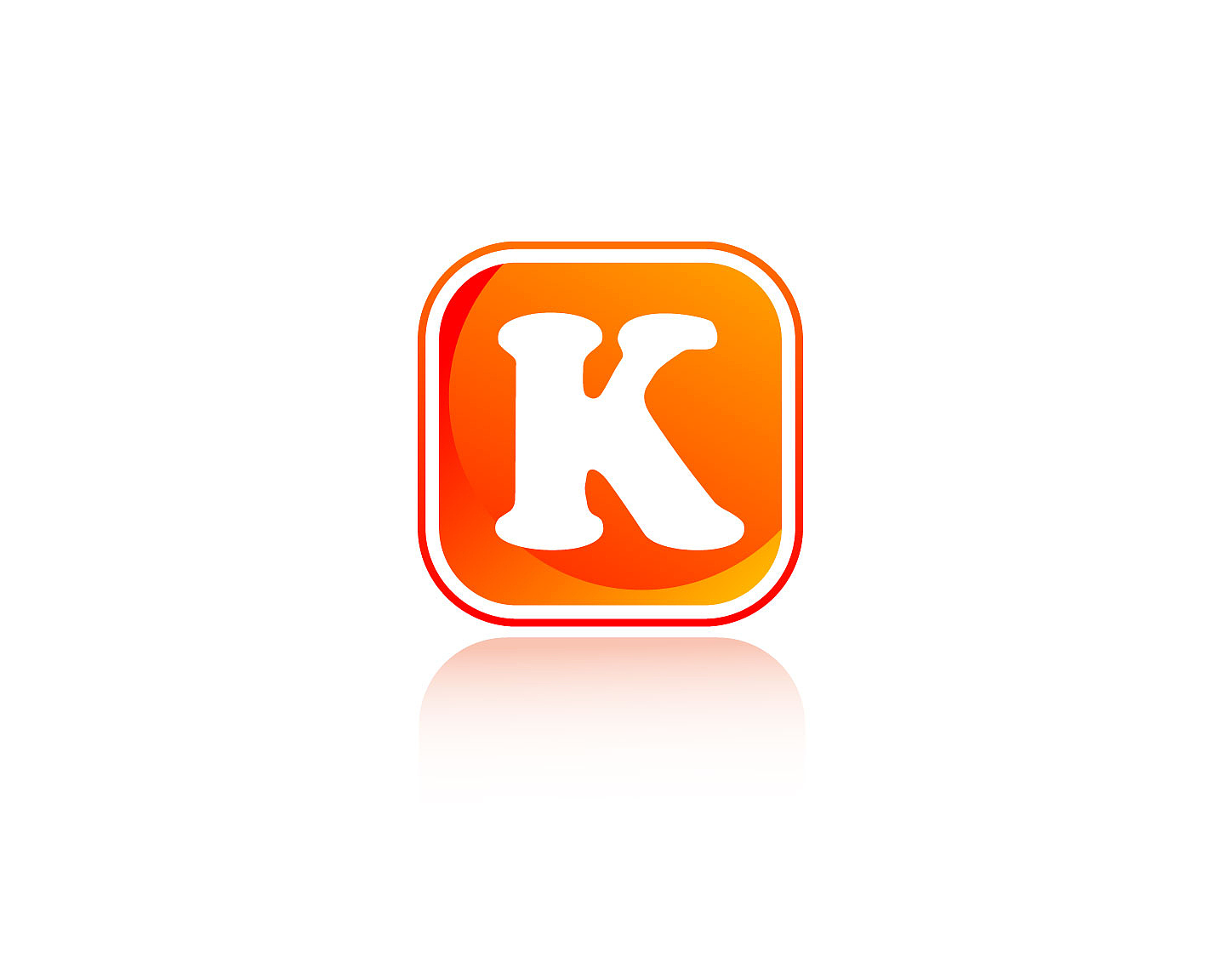 k box shape letter design