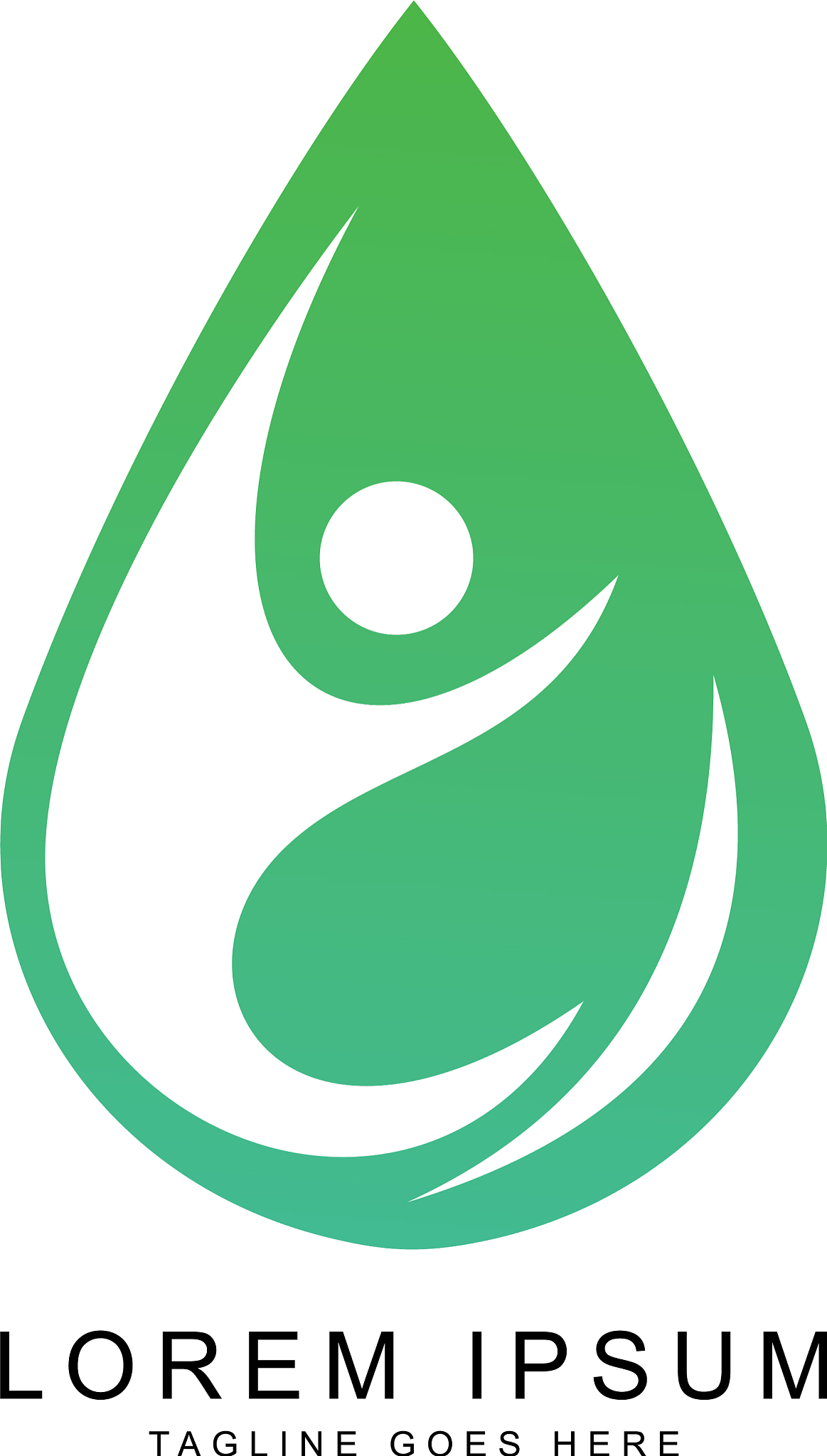 leaf people logo template