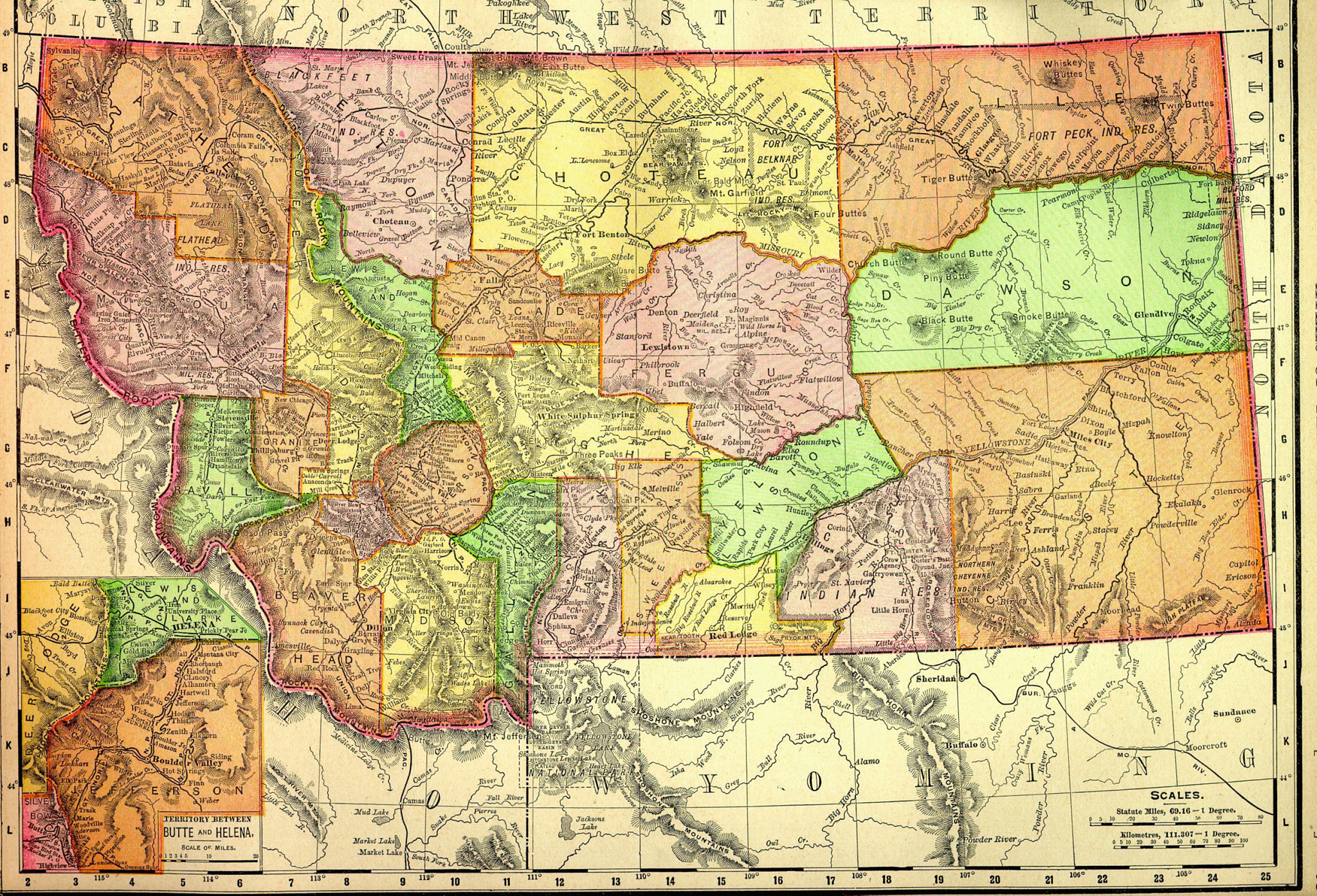 montana old map