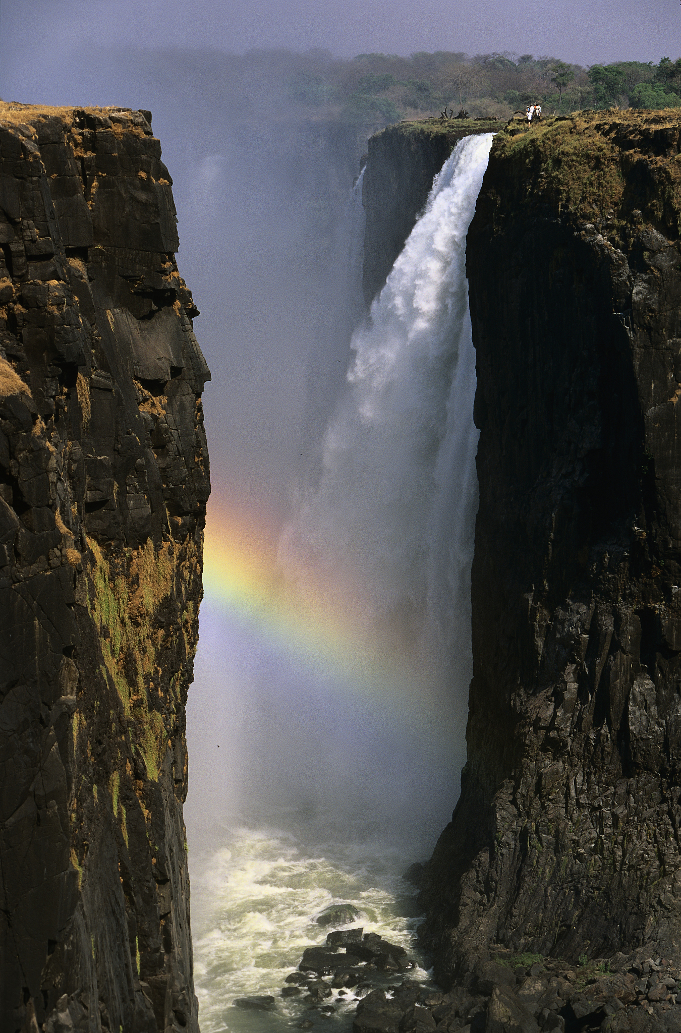 rainbow at victoria falls