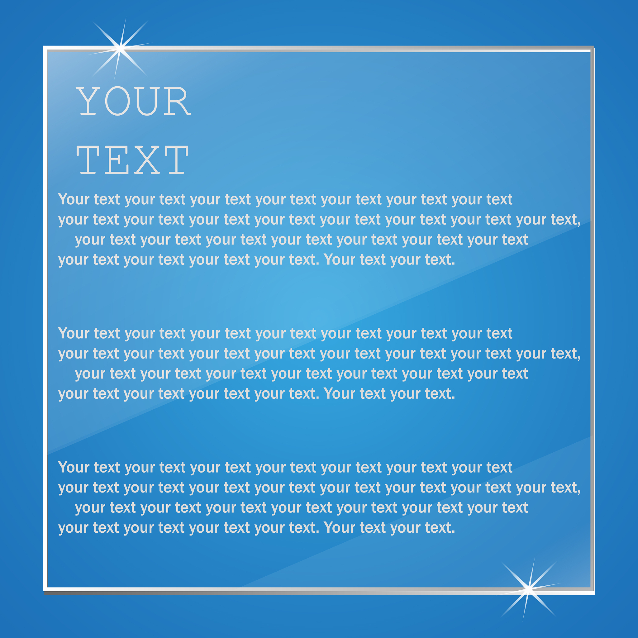 科技感蓝色背景感谢信 HTML 代码示例