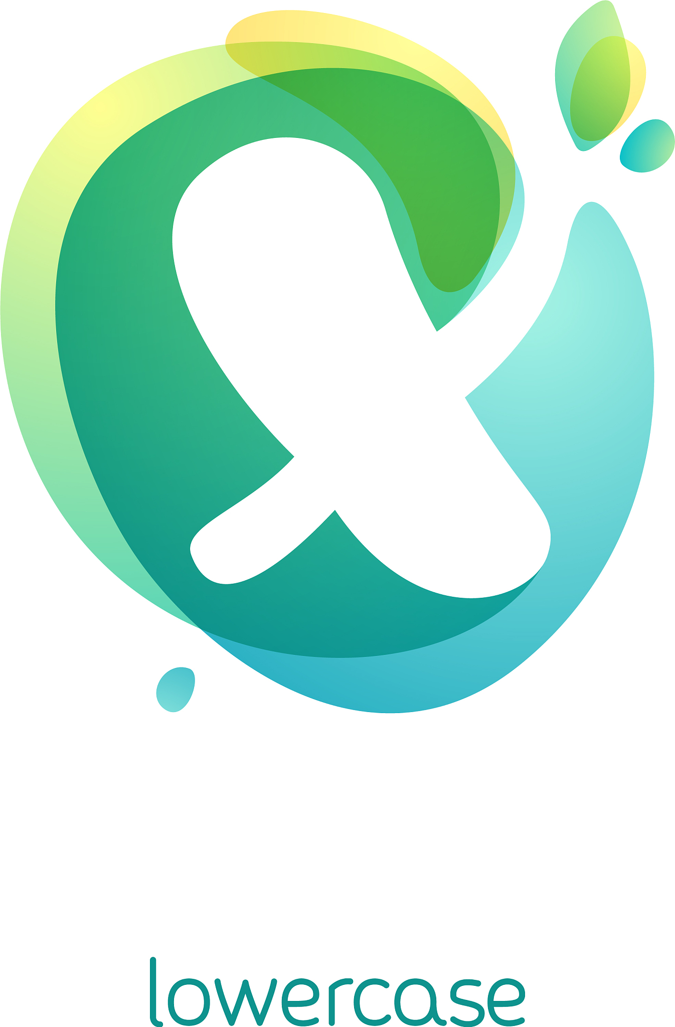 ecology lowercase letter x logo overlapping