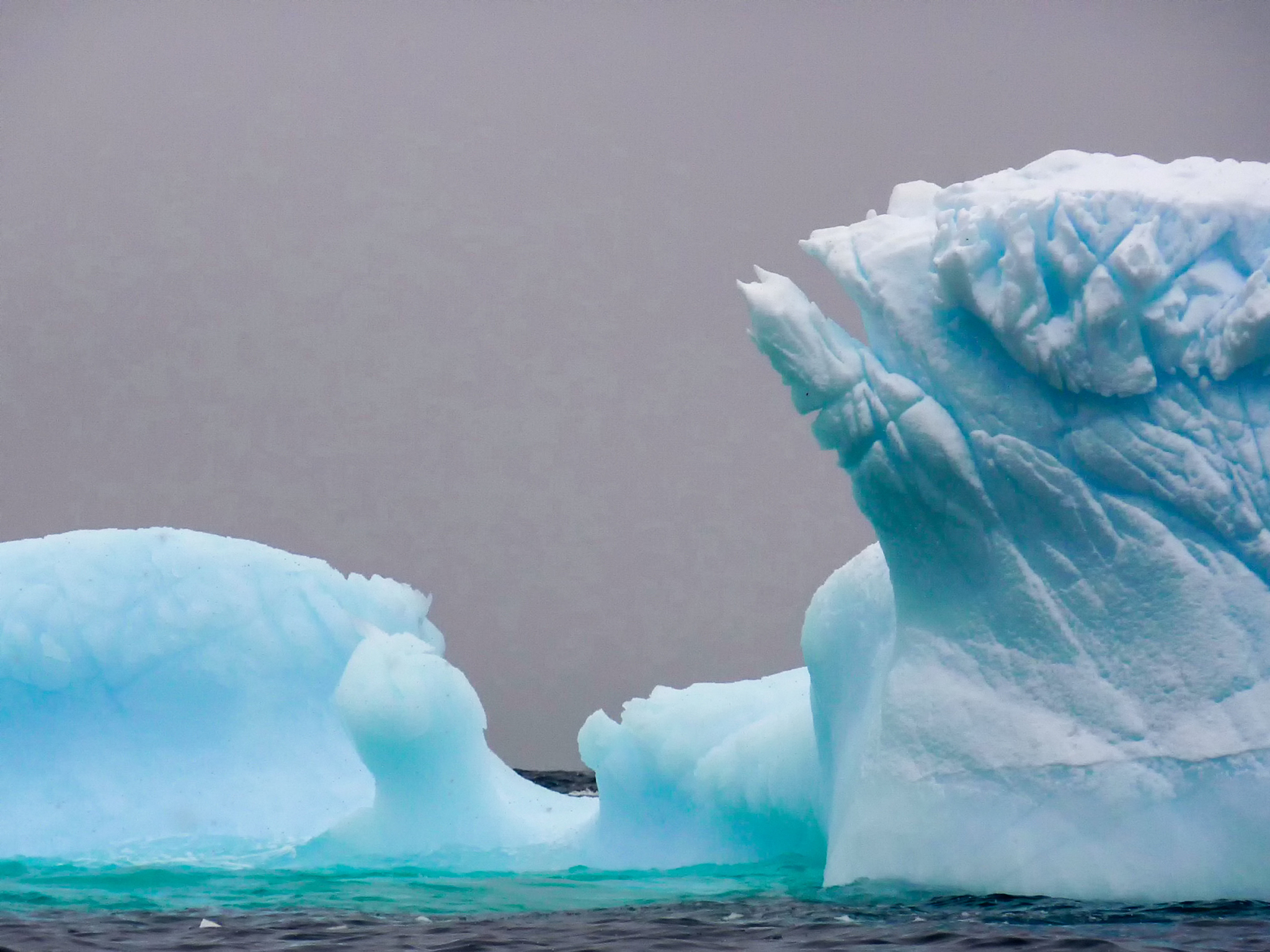 detail of an antarctic iceberg