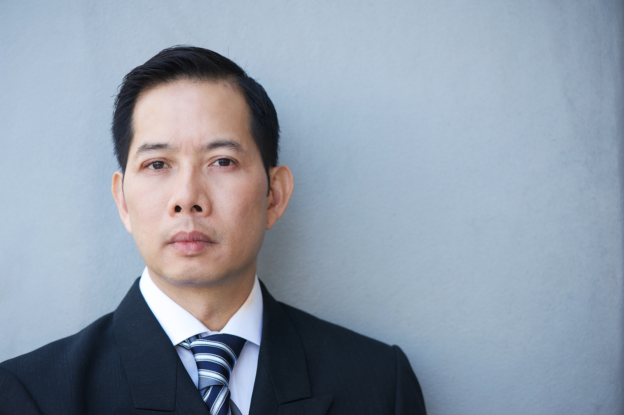 portrait of a serious businessman