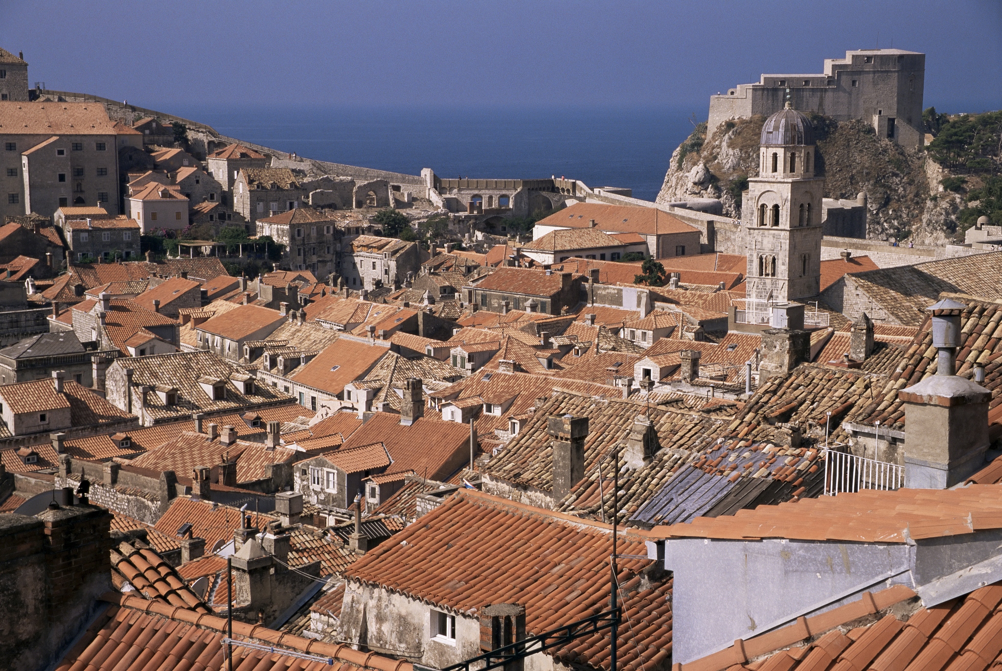 roofscape, old city, dubrovnik, unesco world heritage site, dalm