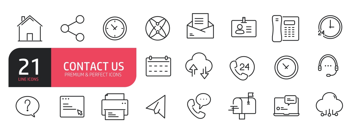 Fontawesome 图标：联系我们图标样式