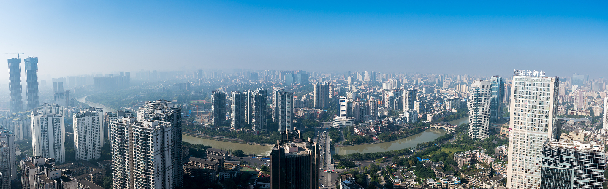 成都市区全景图