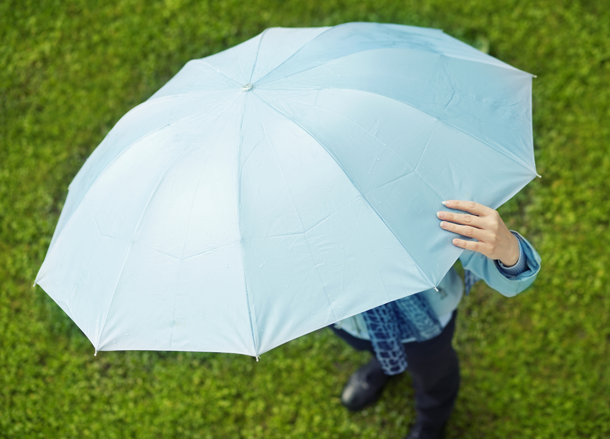 woman with umbrella
