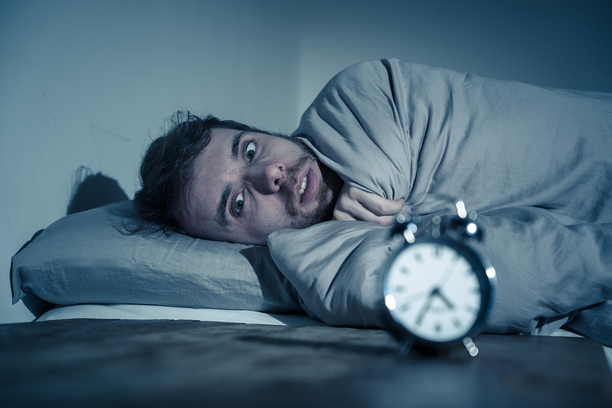 mental health, insomnia and sleeping disorders. frustrated and h