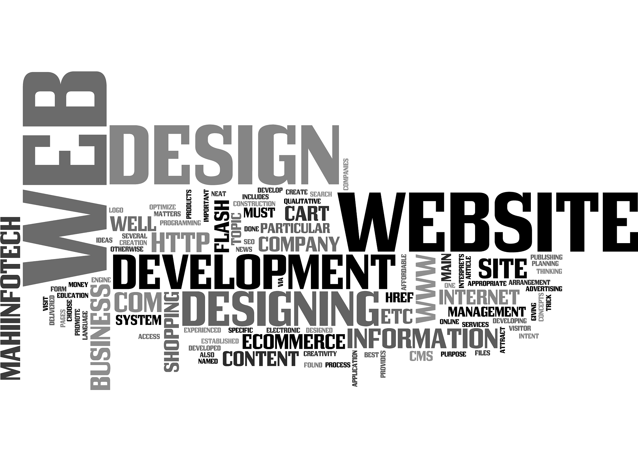 web design and web development article text word