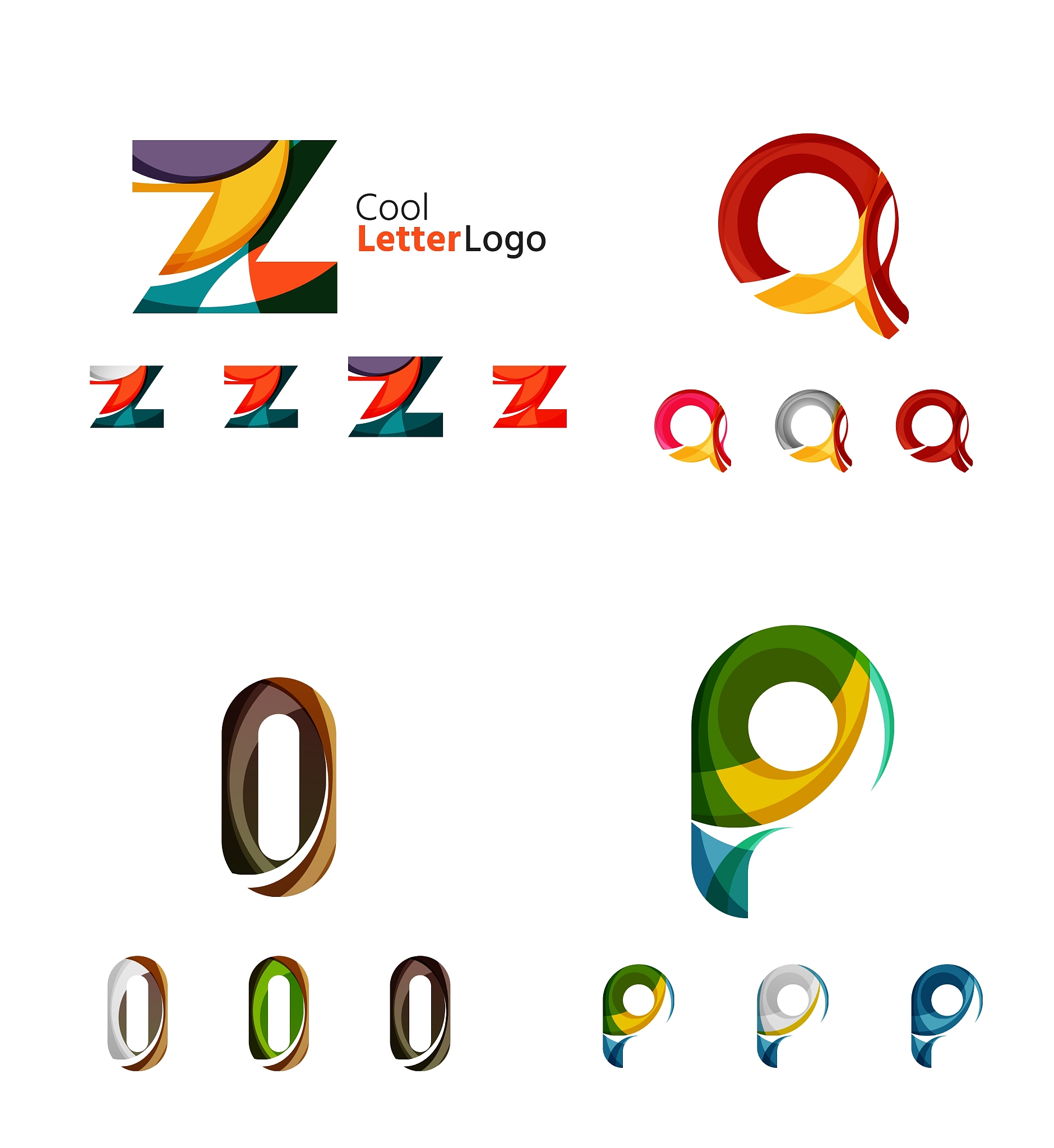 letter business emblem collection