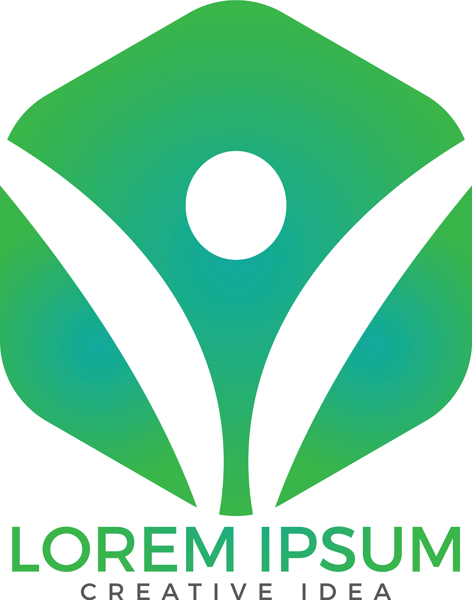 happy human logo design