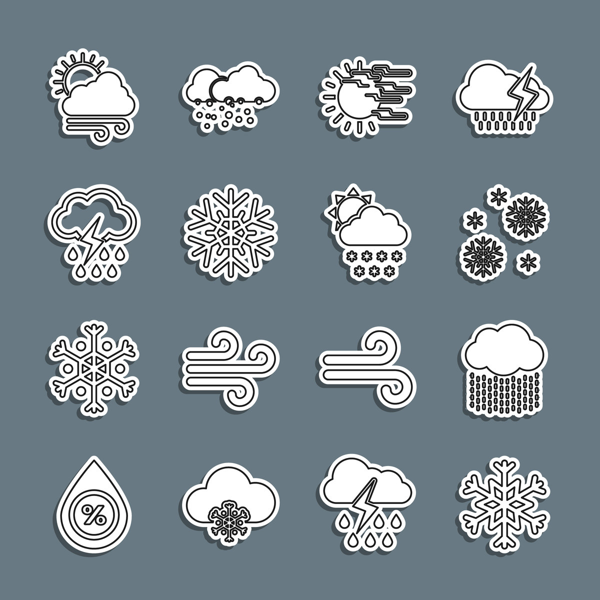 雨雪雾夜天气统称：50个常见说法