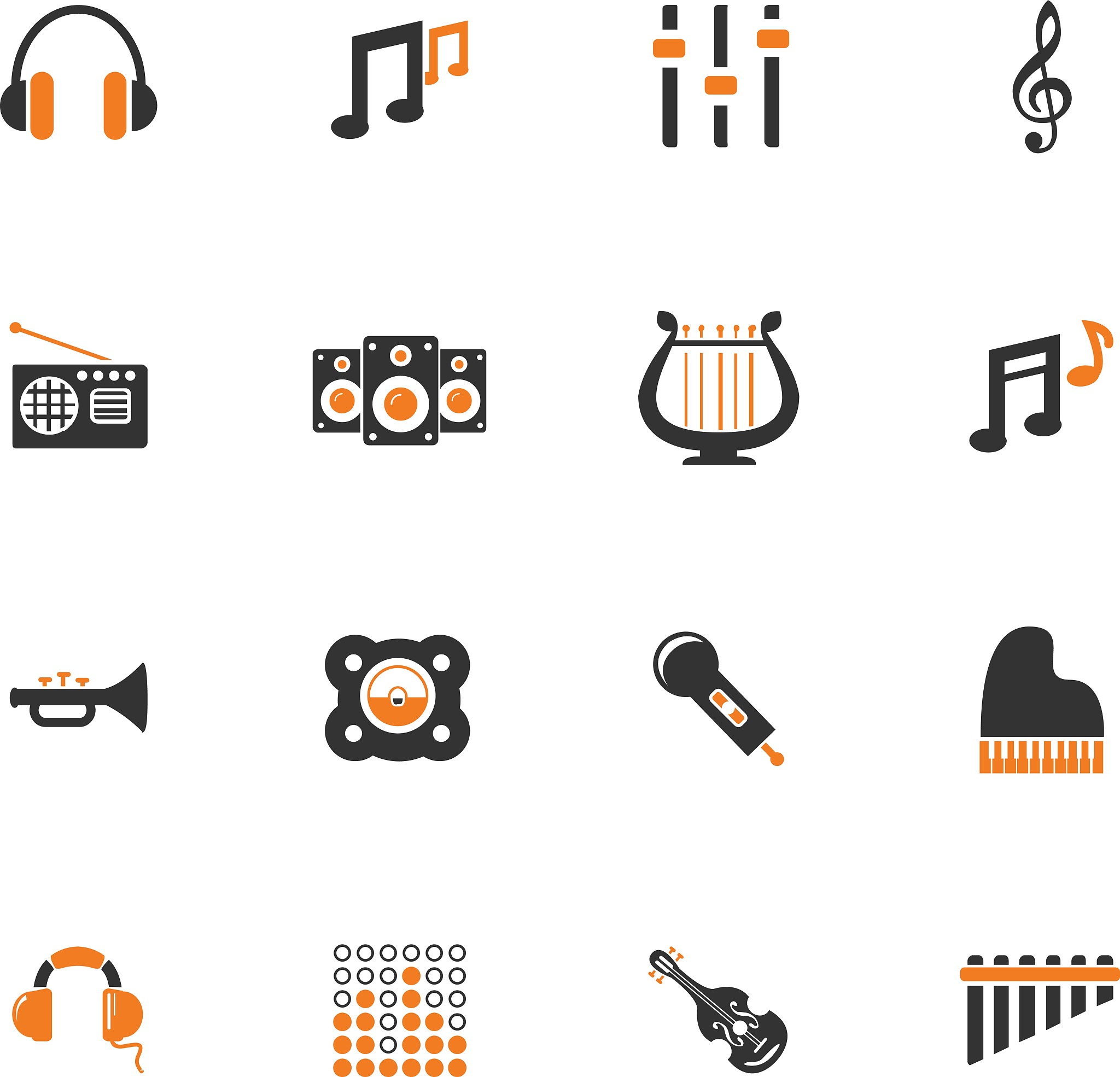 music icons set