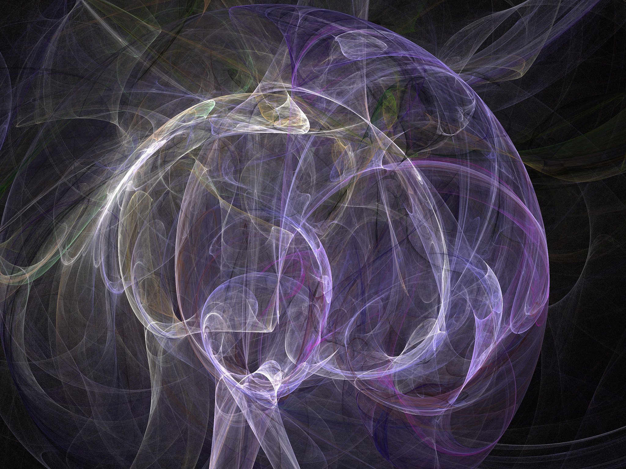 image of one digital fractal on black color