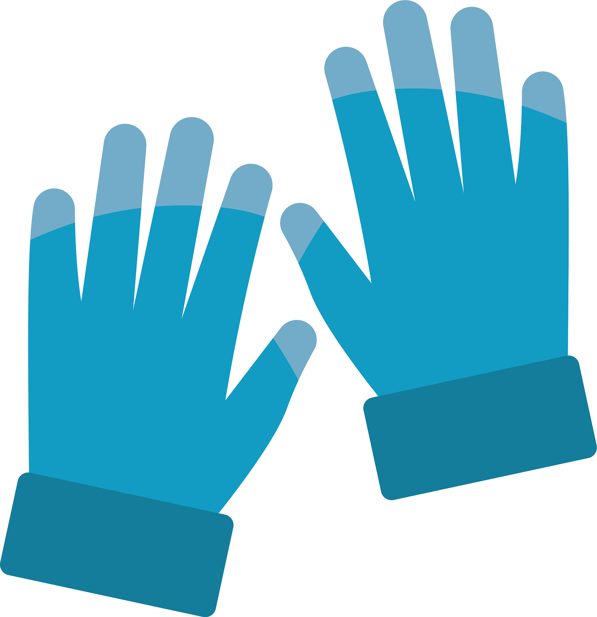 isolated winter gloves