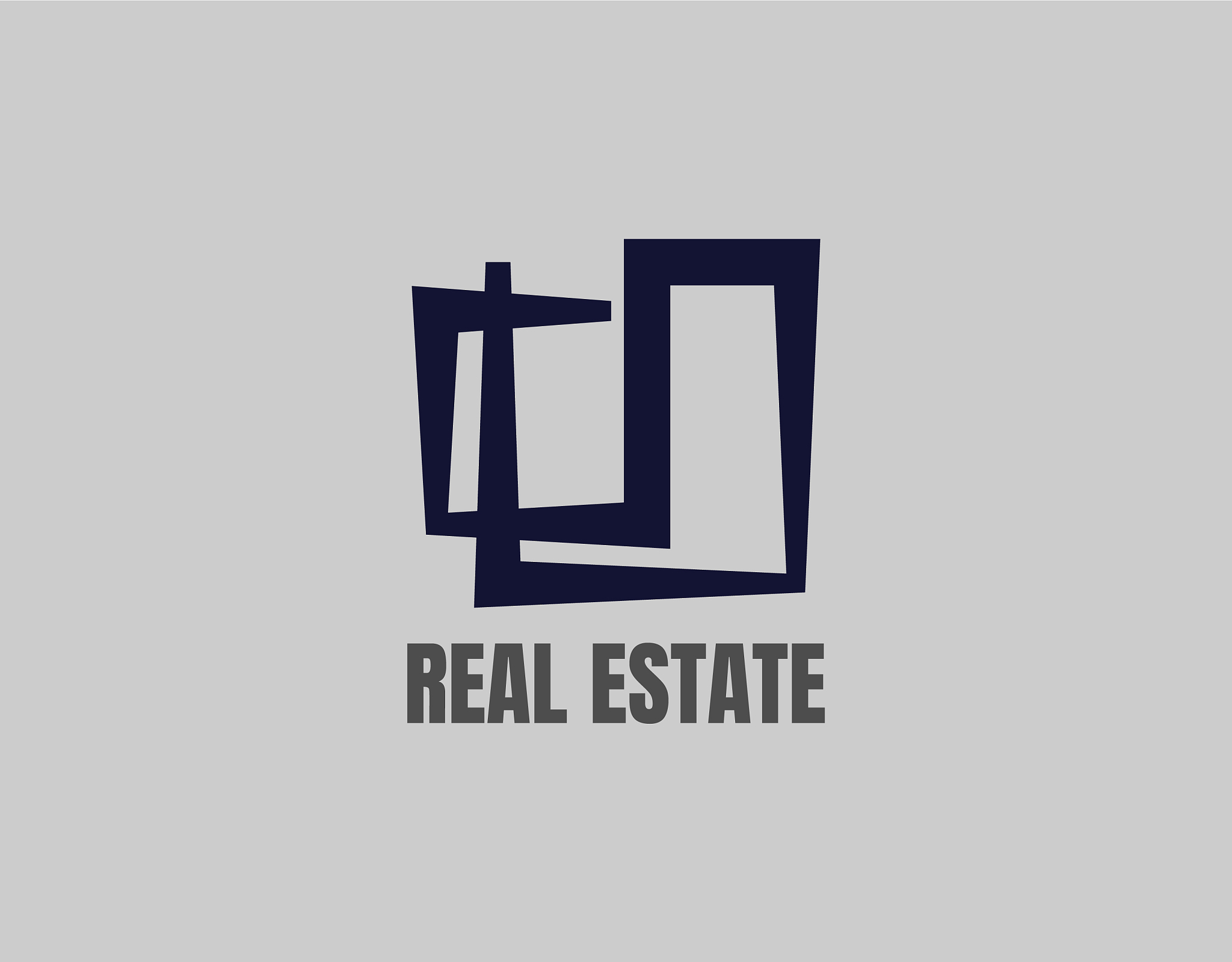 simple and unique logo real estate