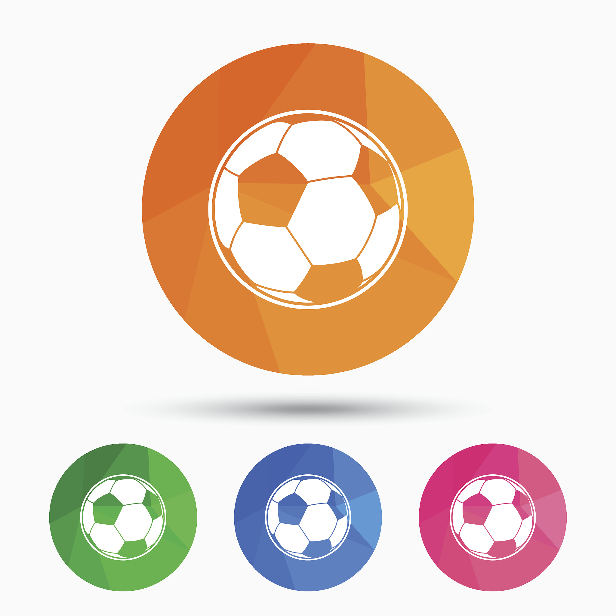 football ball sign icon. soccer sport symbol.