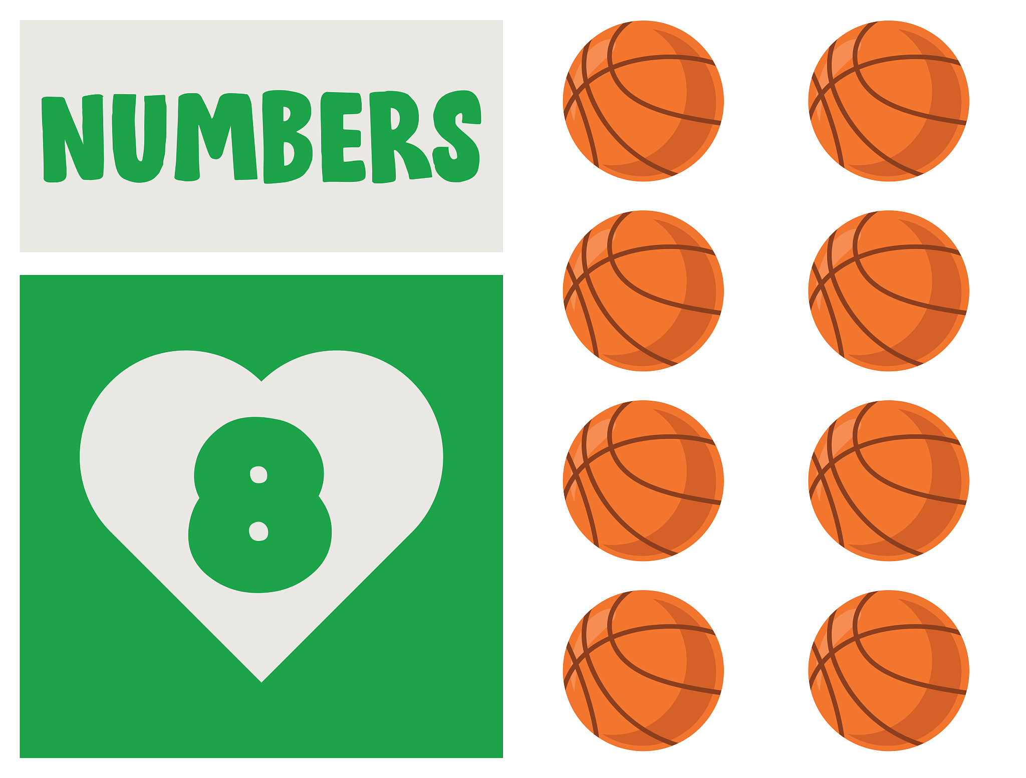 set of numbers for children education