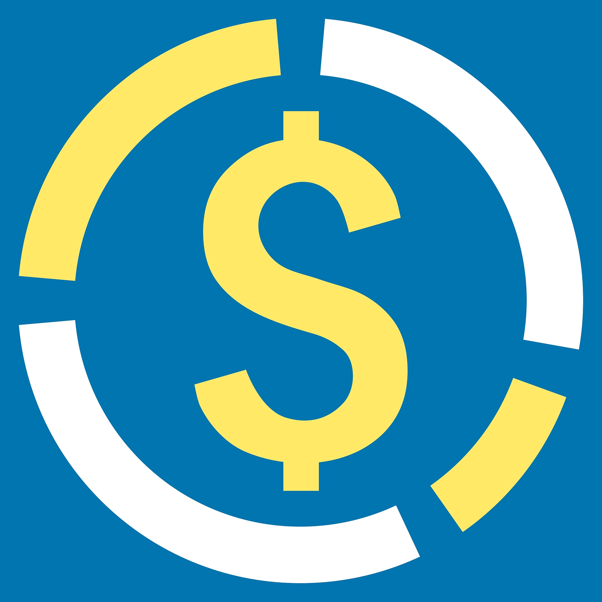 financial diagram flat icon