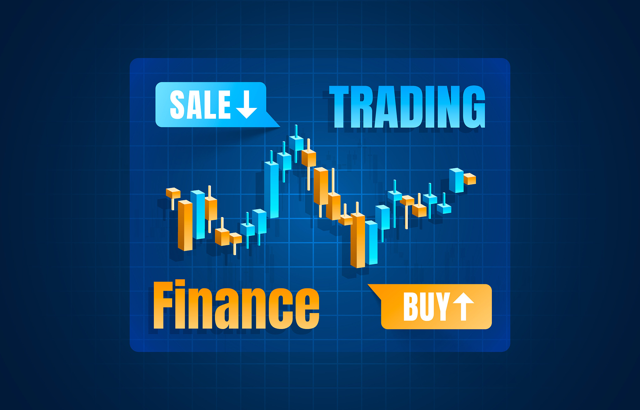 finance trader graph information, buy and sale broker.
