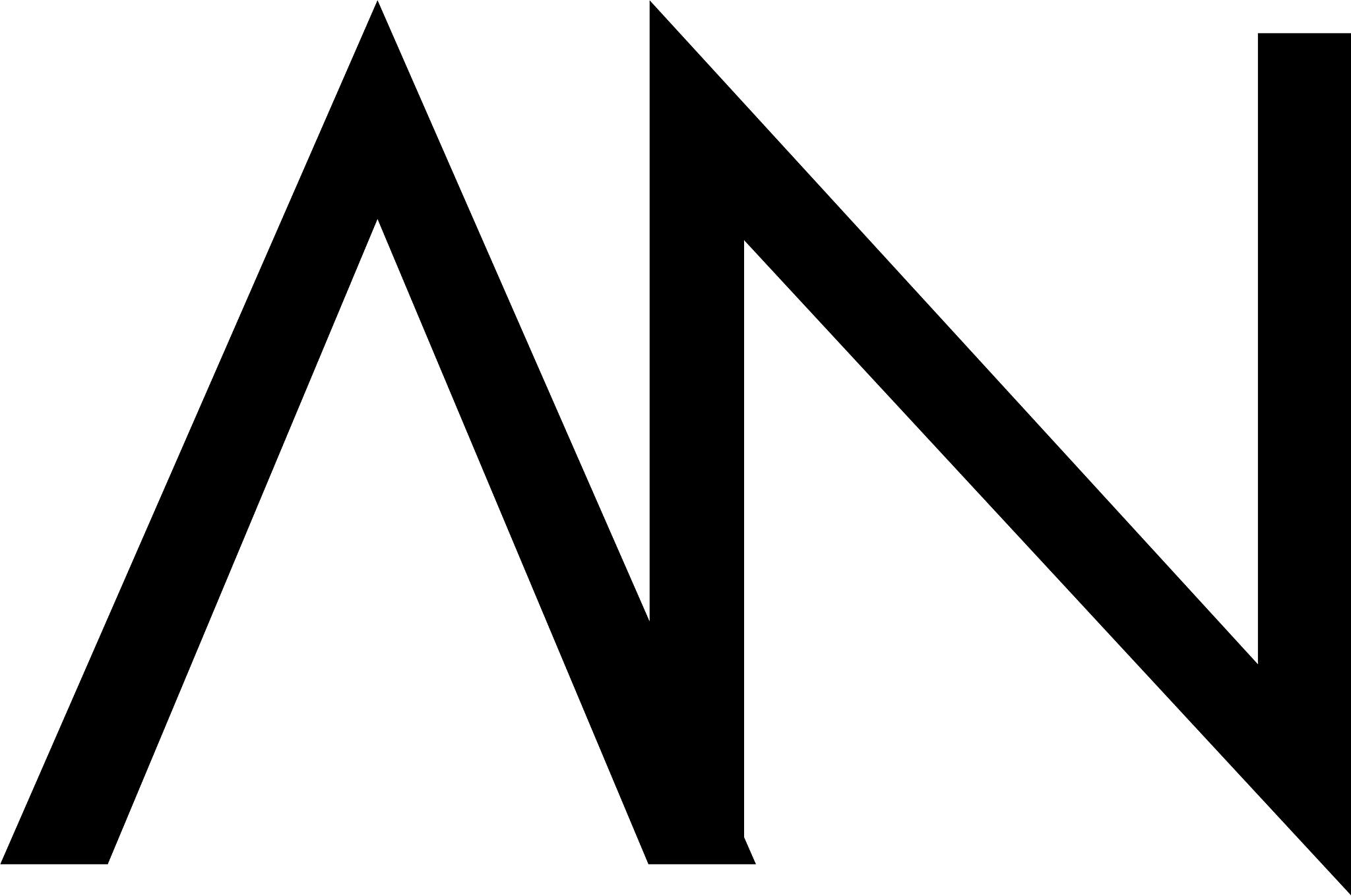 letter an logo design template elements