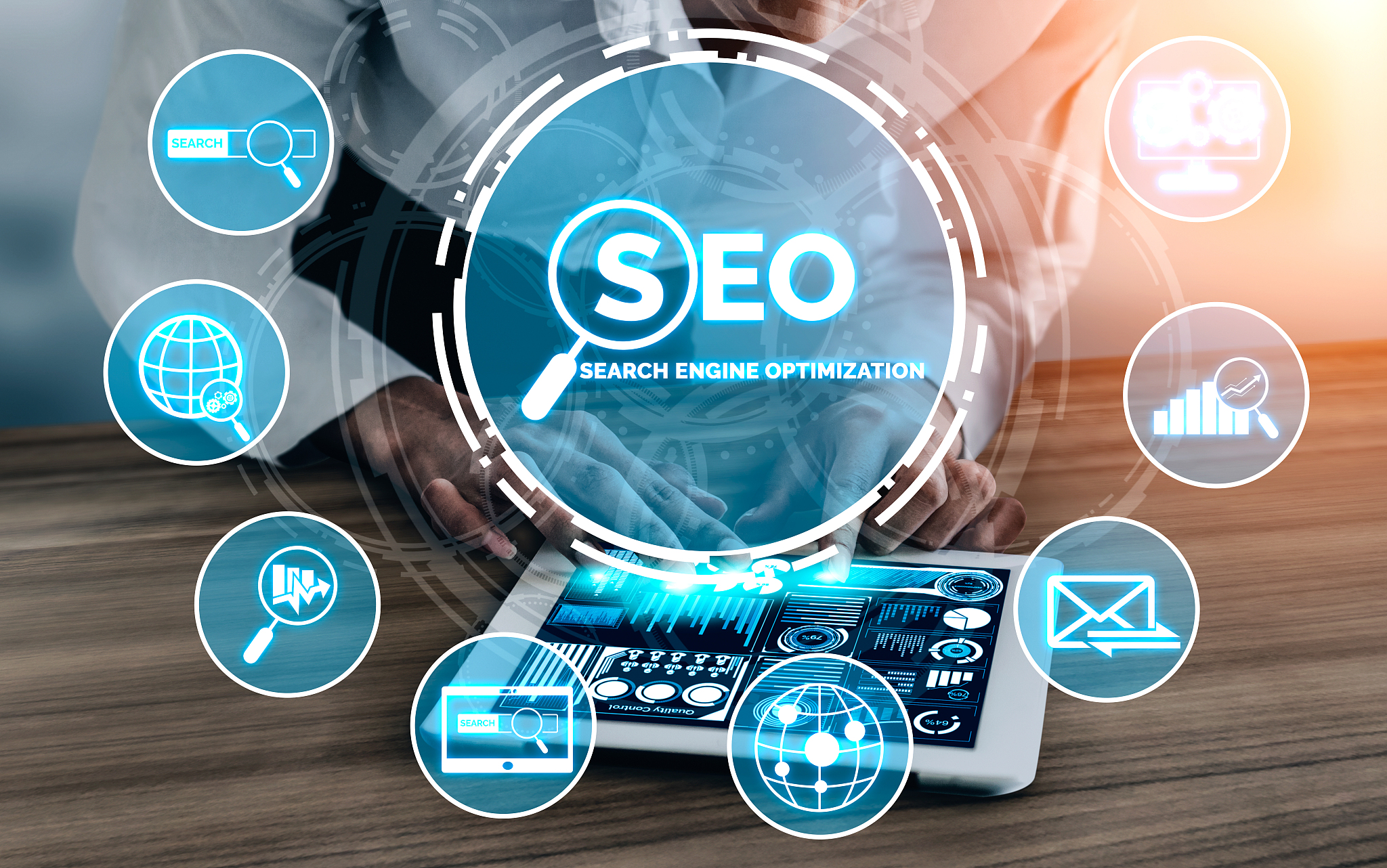 seo search engine optimization business concept