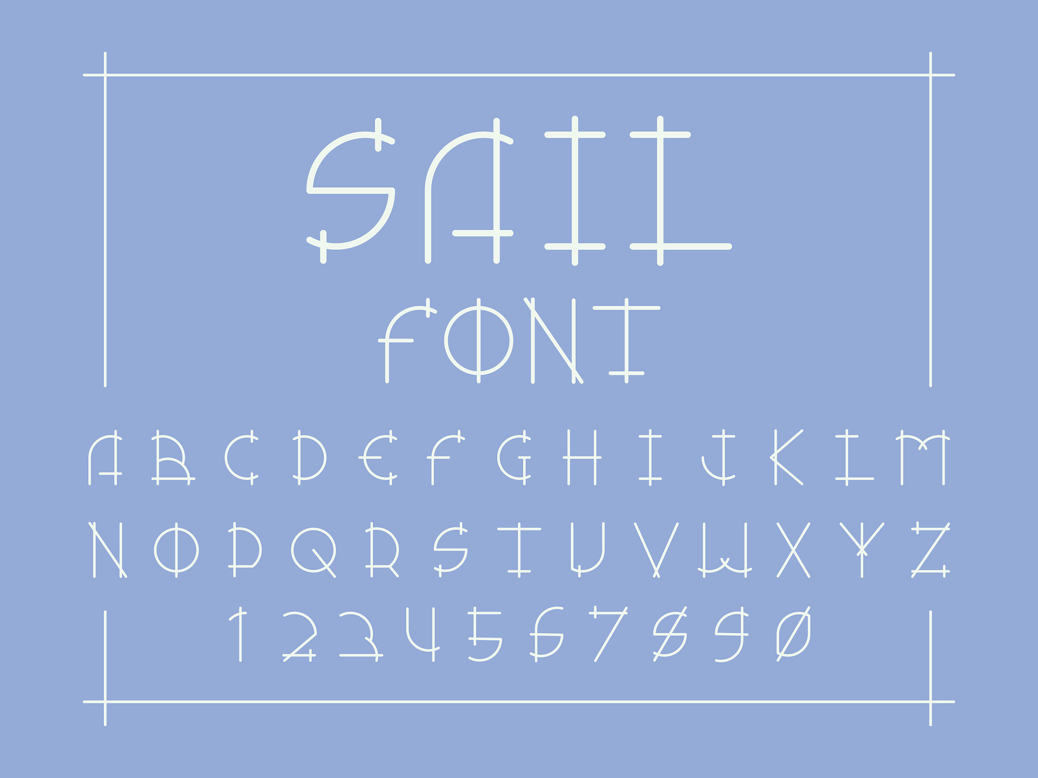 sail regular font