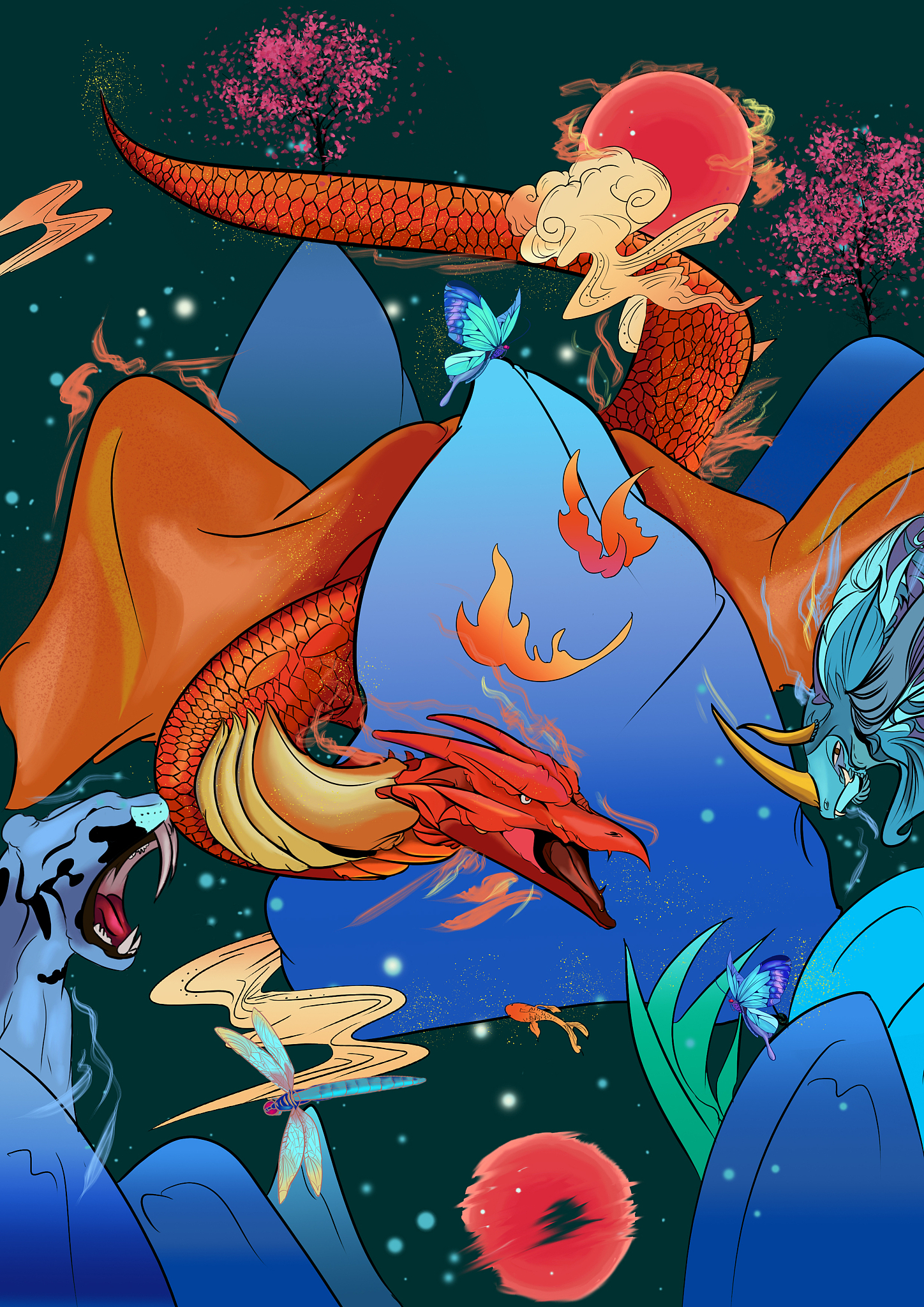 山海经里面的四大灵兽是谁