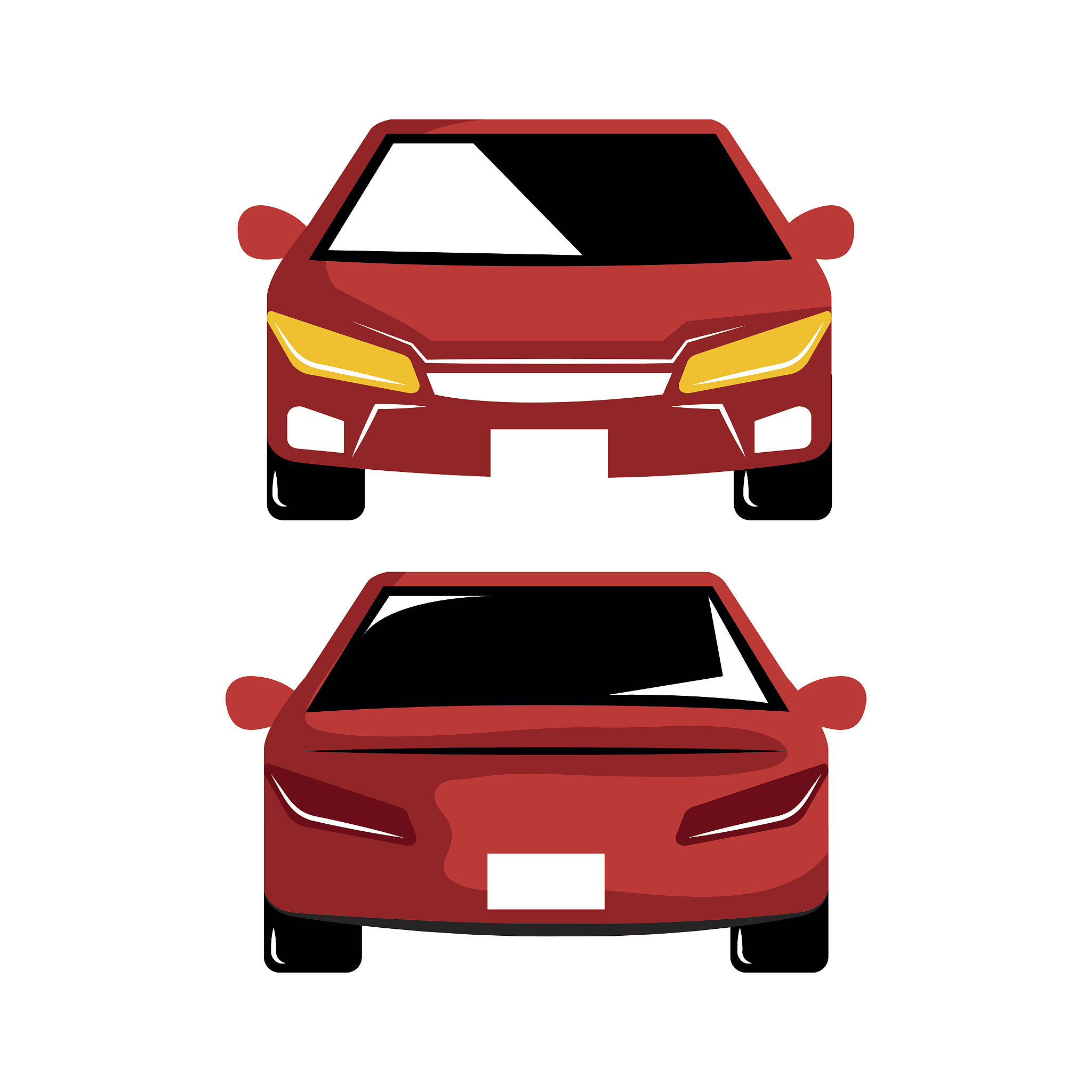 two car luxury automobile modern detailed style design