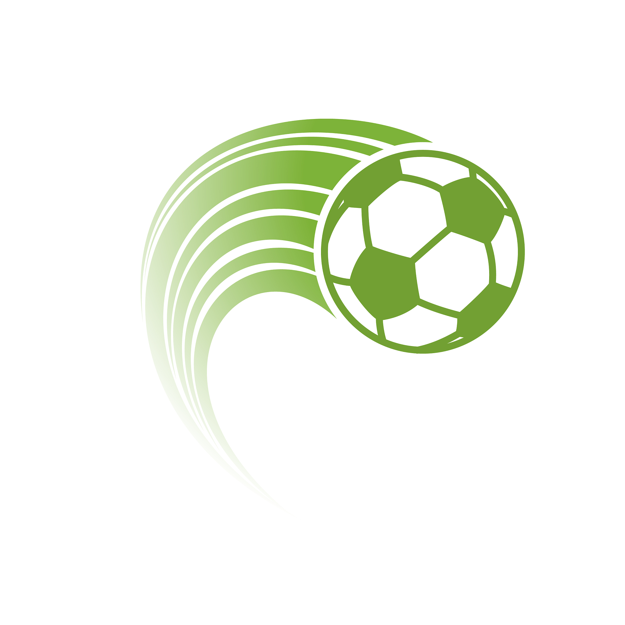 green football with track