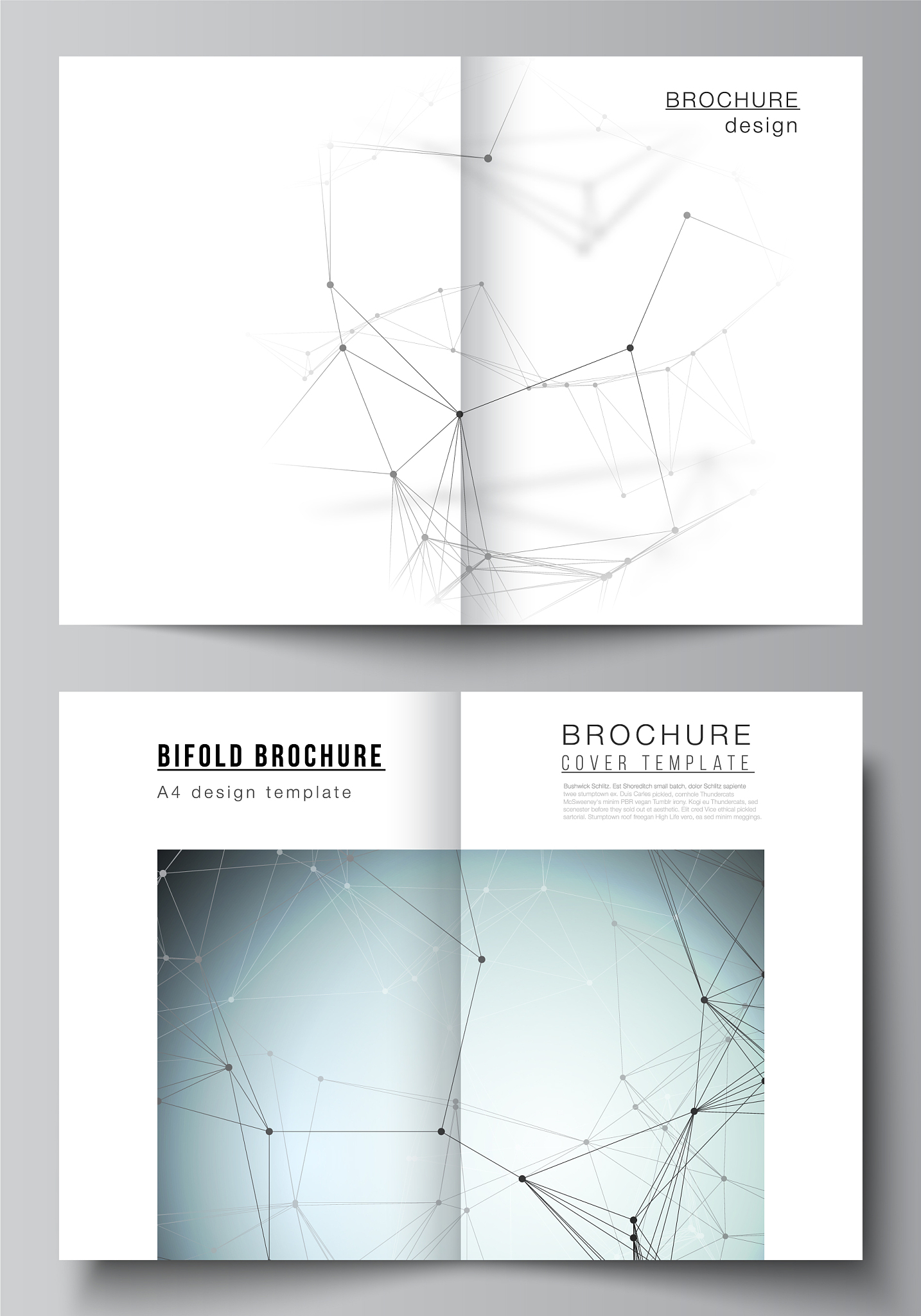 the layout of two a4 format cover mockups