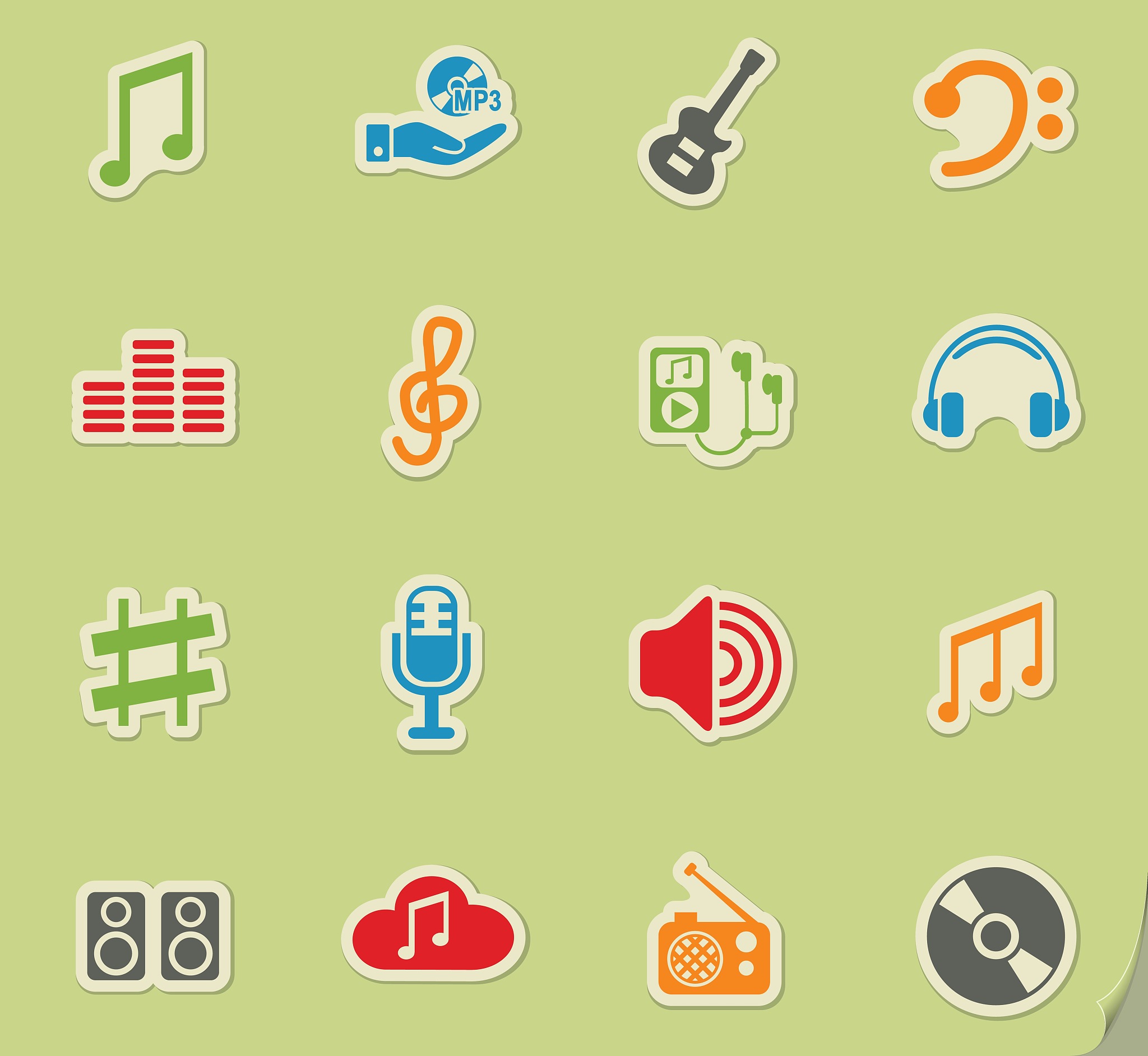 music icon set