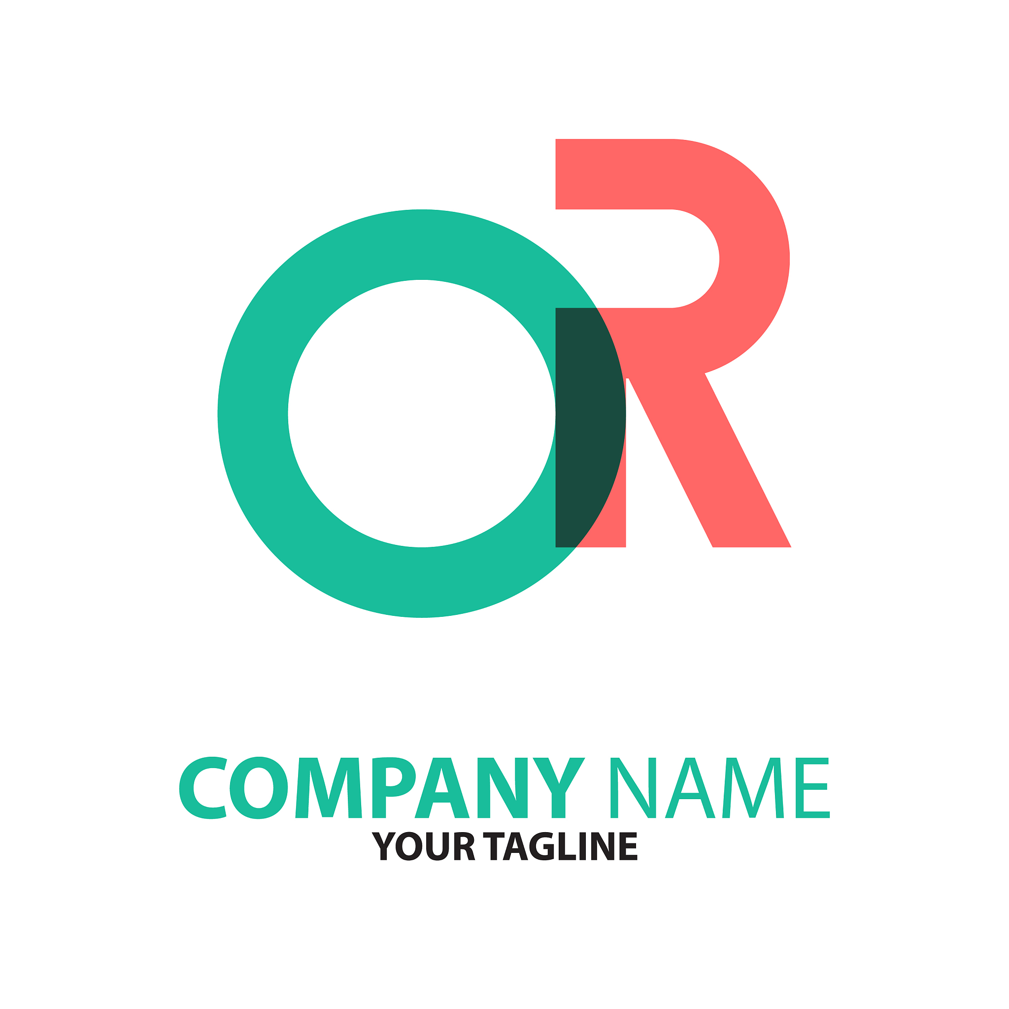 or initial logo concept can be used for companies