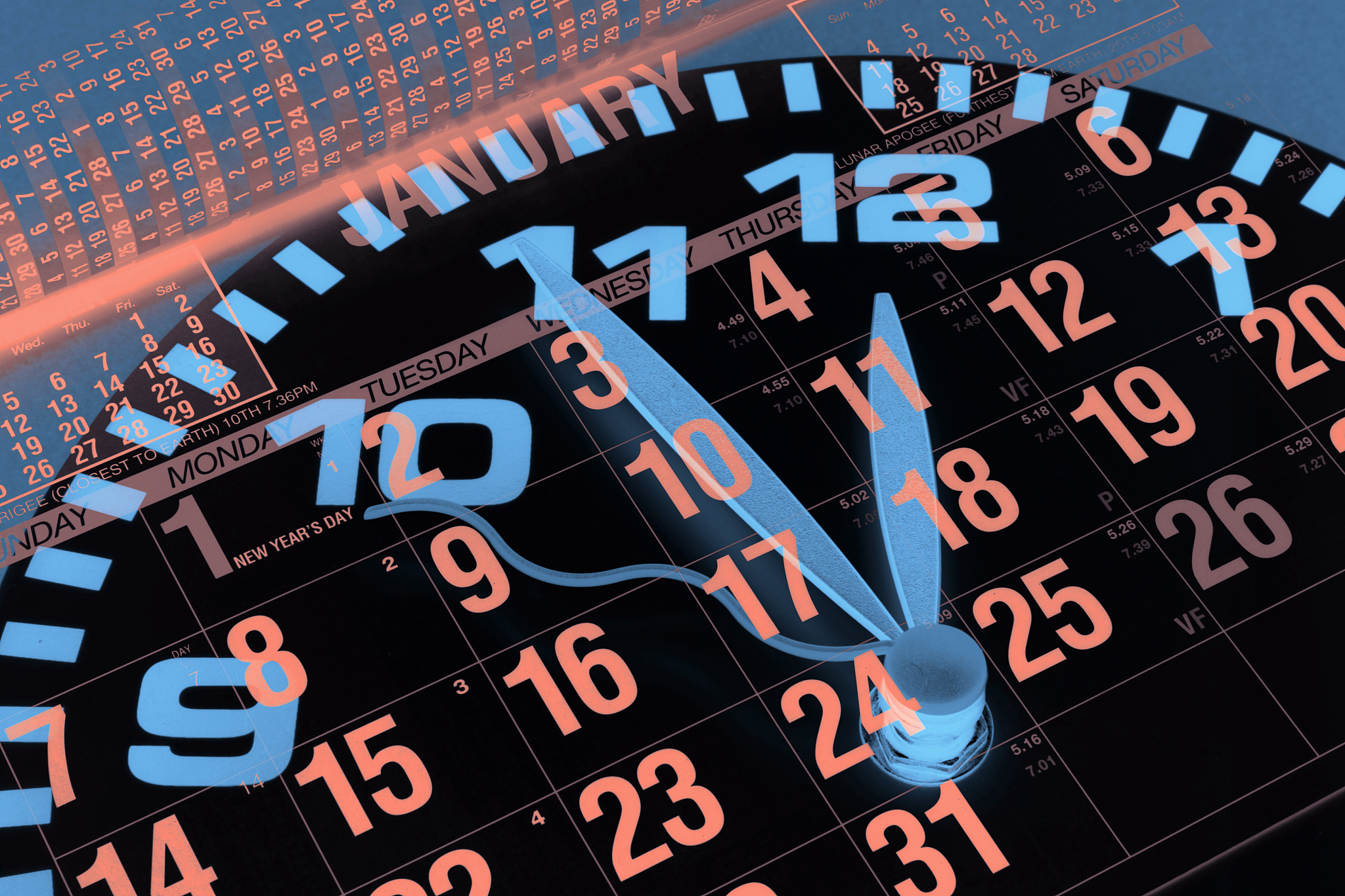 clock and calendar