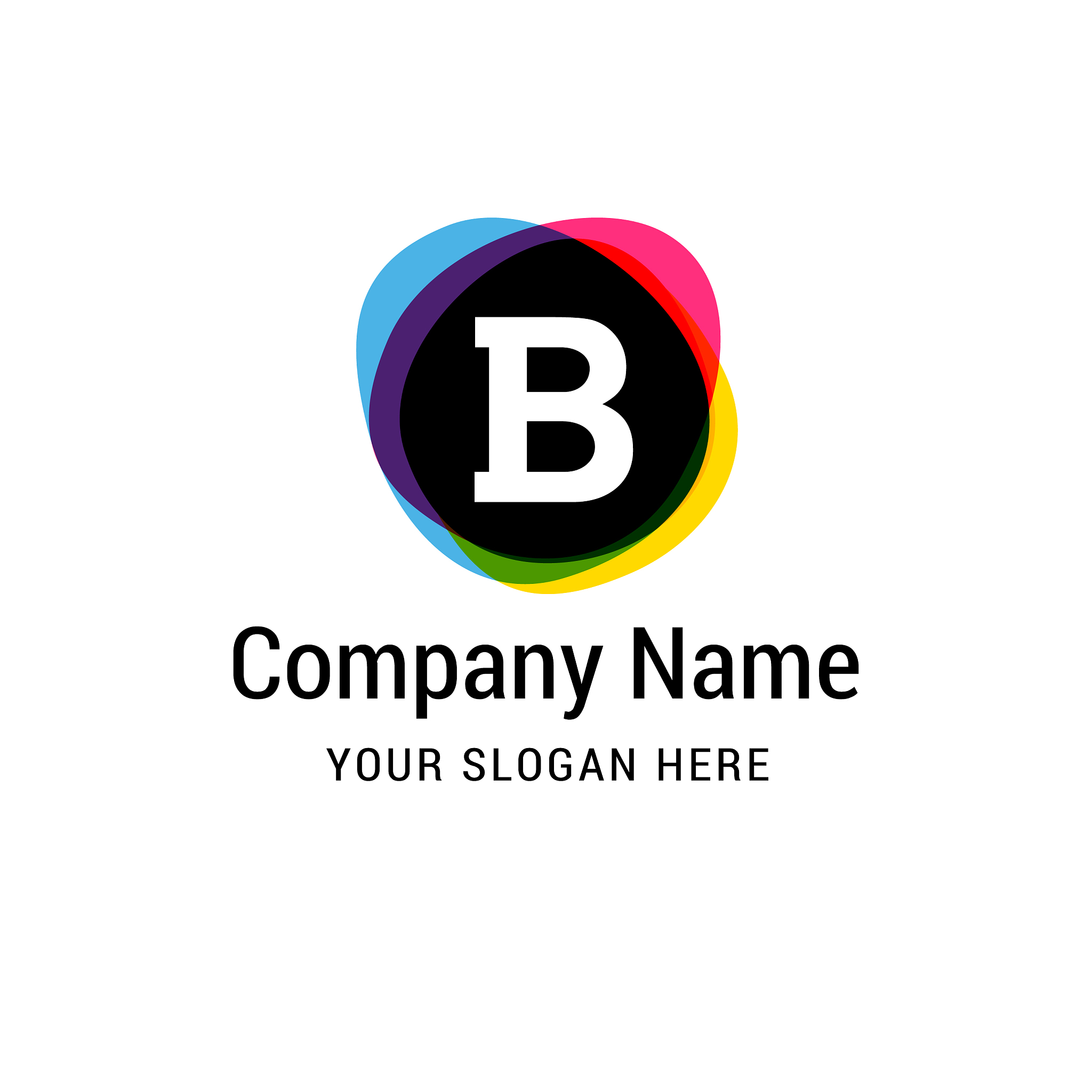 alphabetical logo design with creative typography