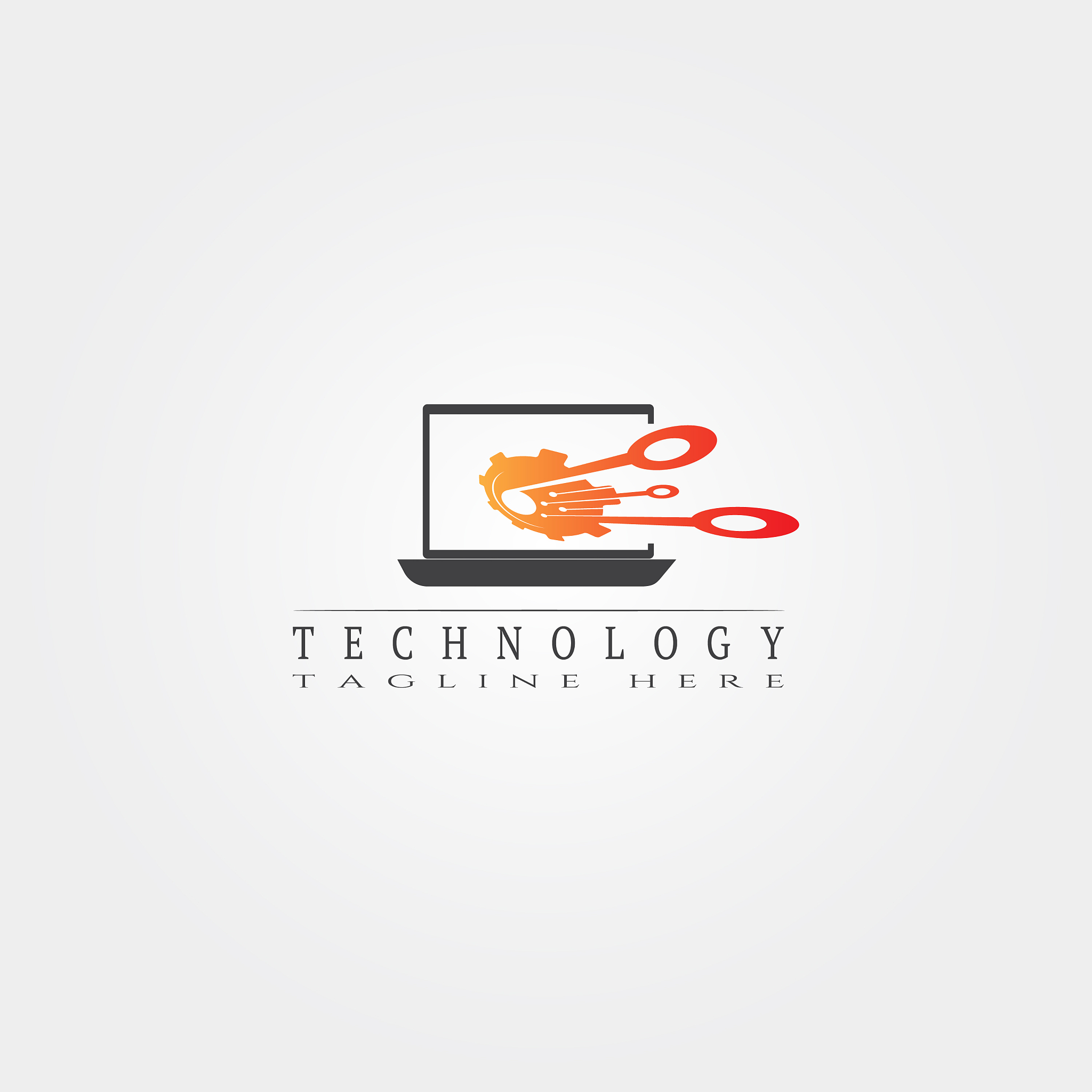 technology icon template creative logo design