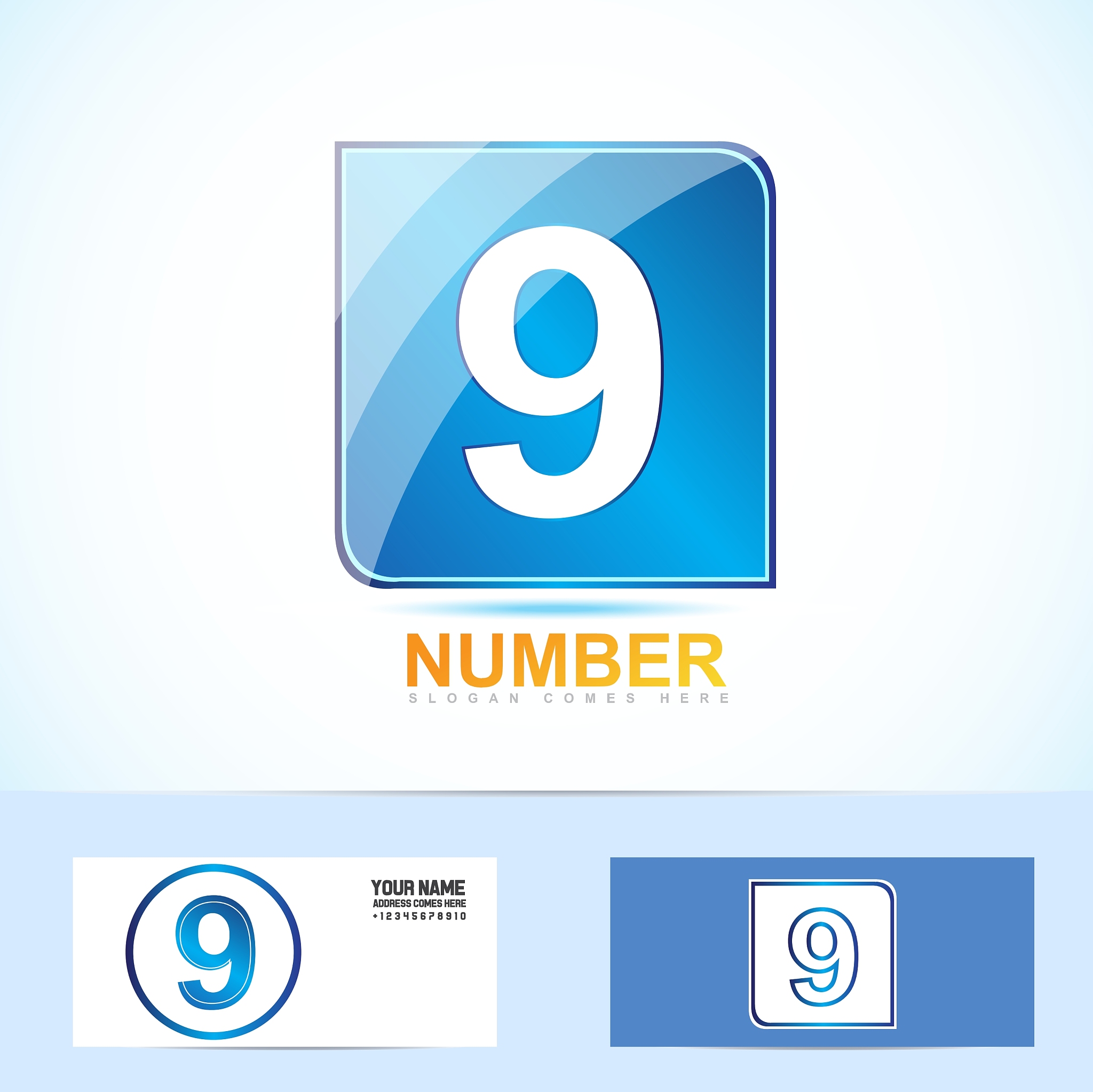 number nine 9 logo