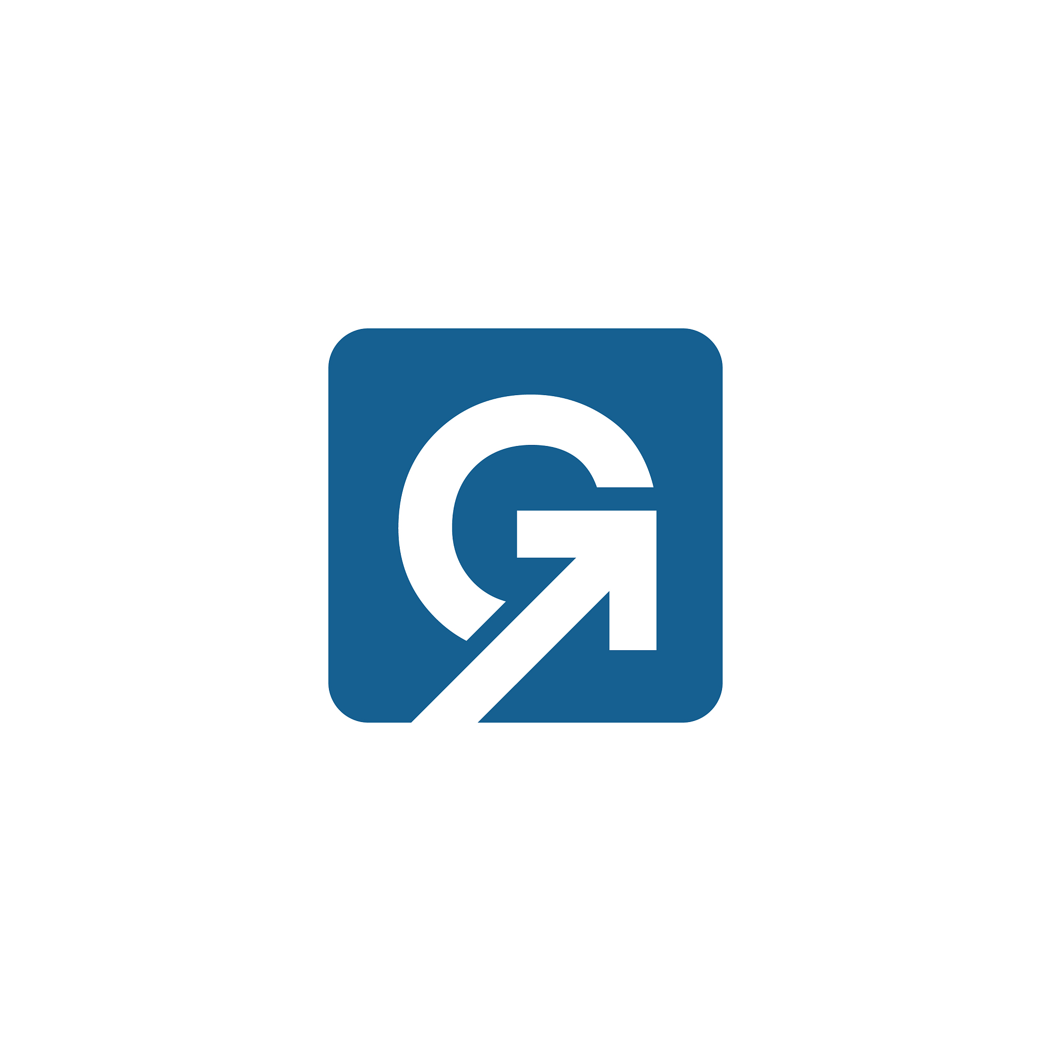 g letter arrow logo template design eps