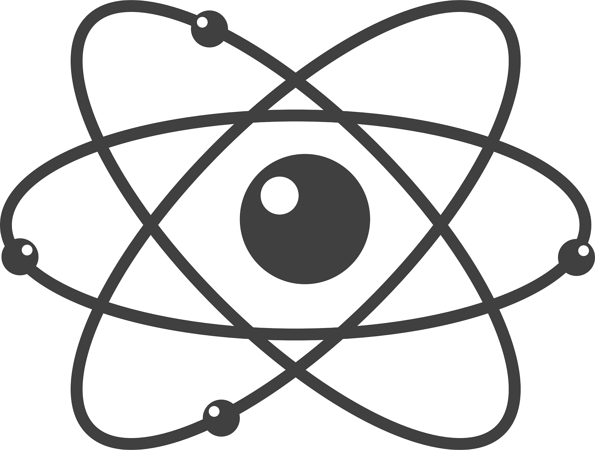 atom atomium chemical icon graphic