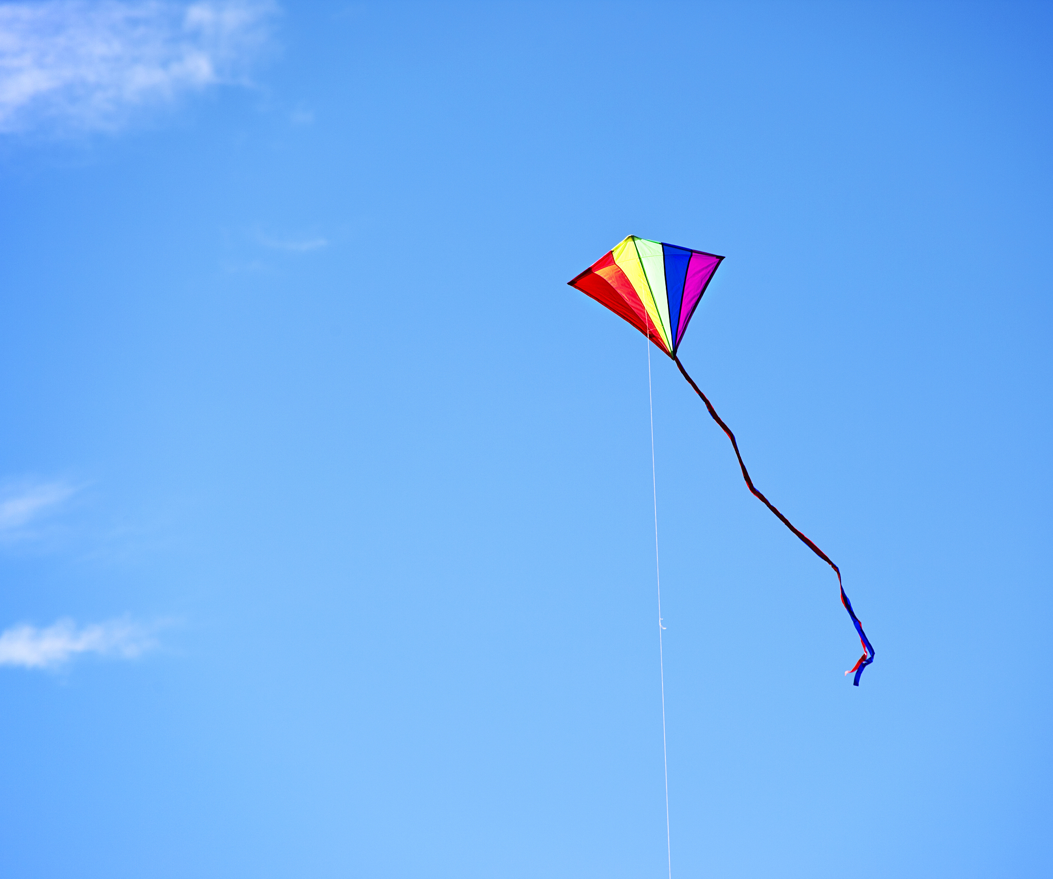 kite in the blue sky