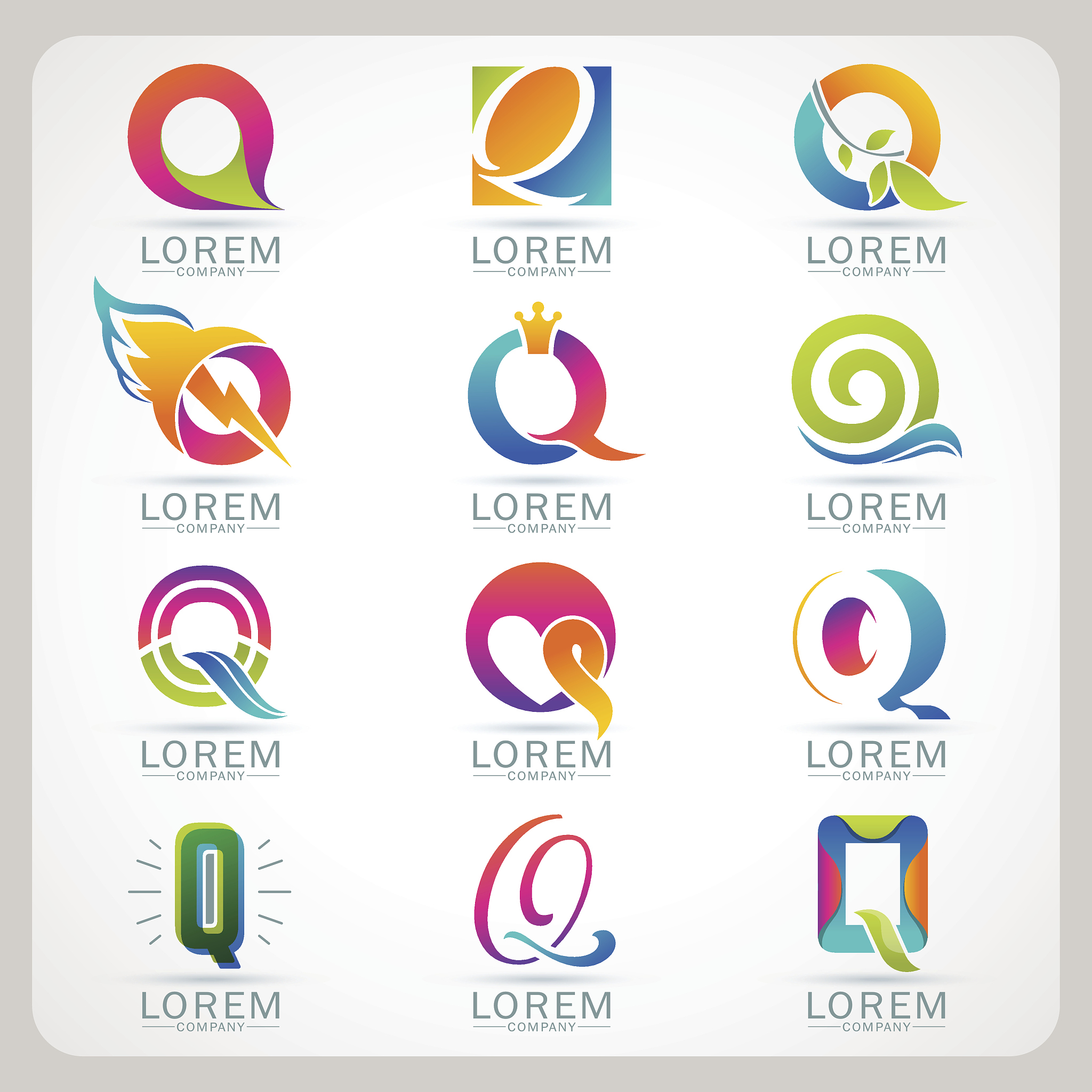 logo letter element template