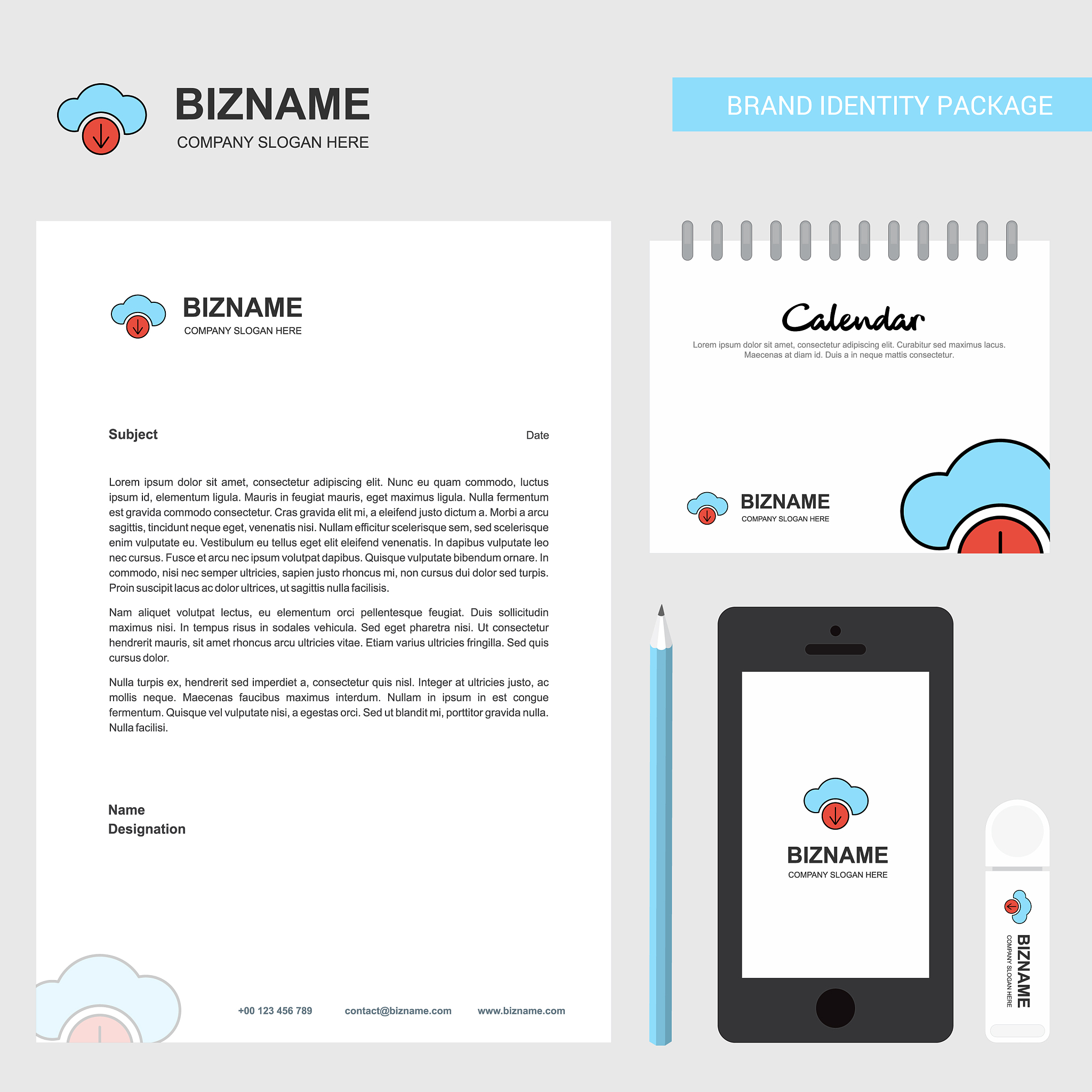 downloading business letterhead calendar 2019 and
