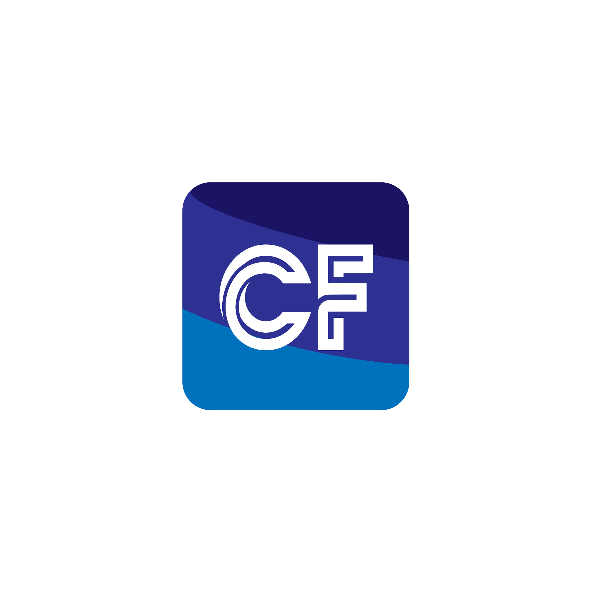 initial letter cf logo template design